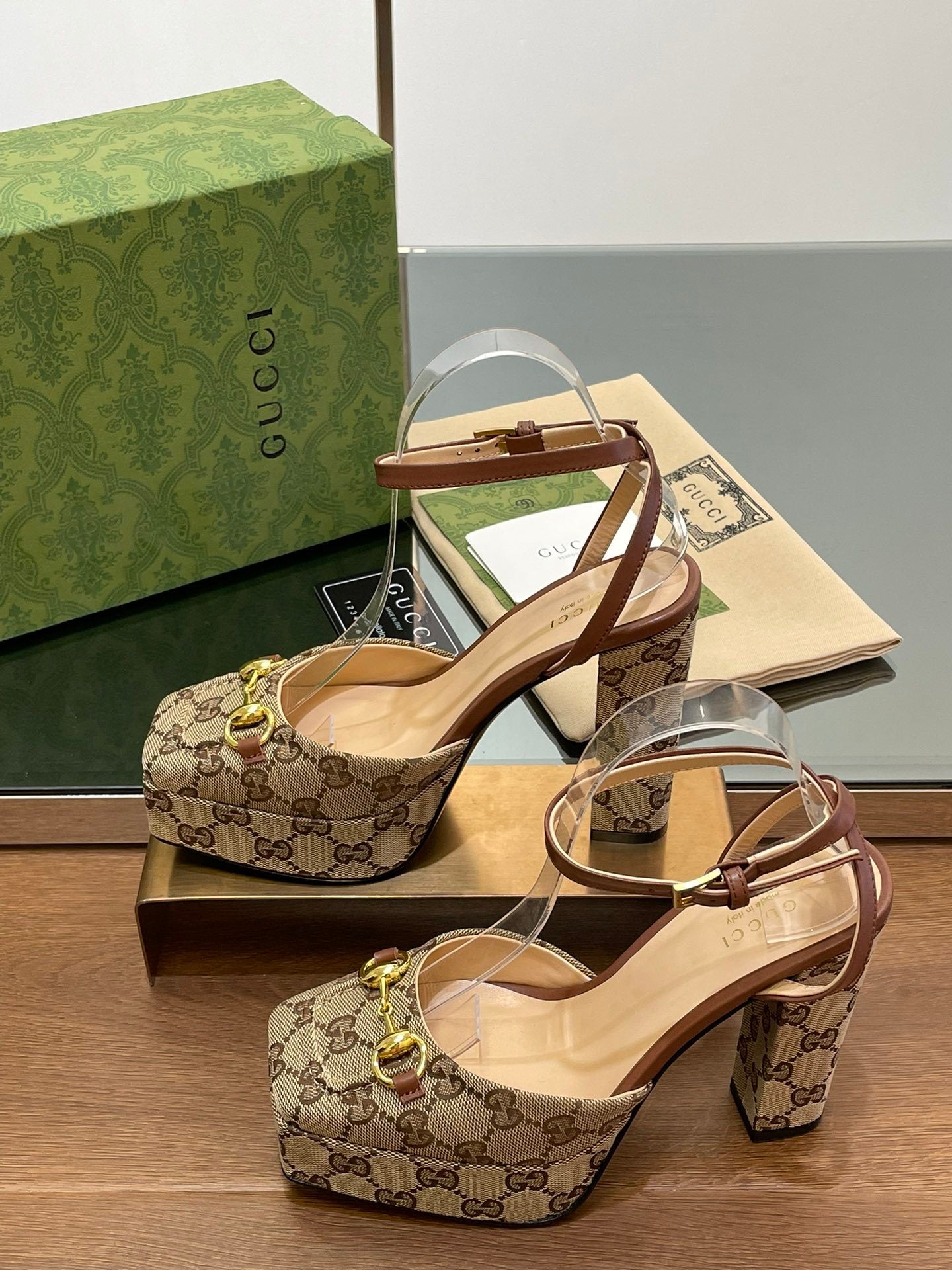 BEIGE PLATFORM STRAPPY HEEL SANDALS