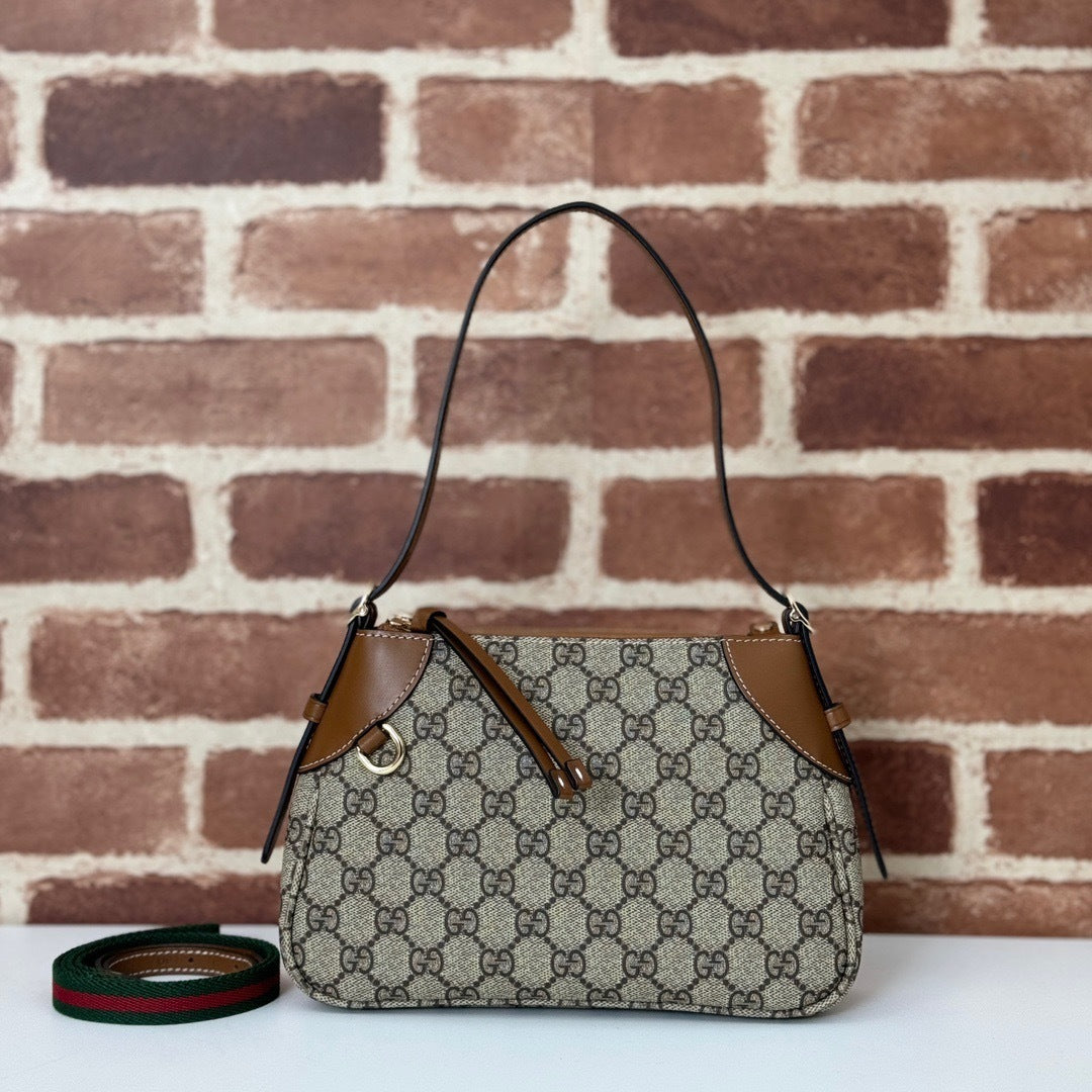 CLASSIC MONOGRAM CANVAS SHOULDER BAG