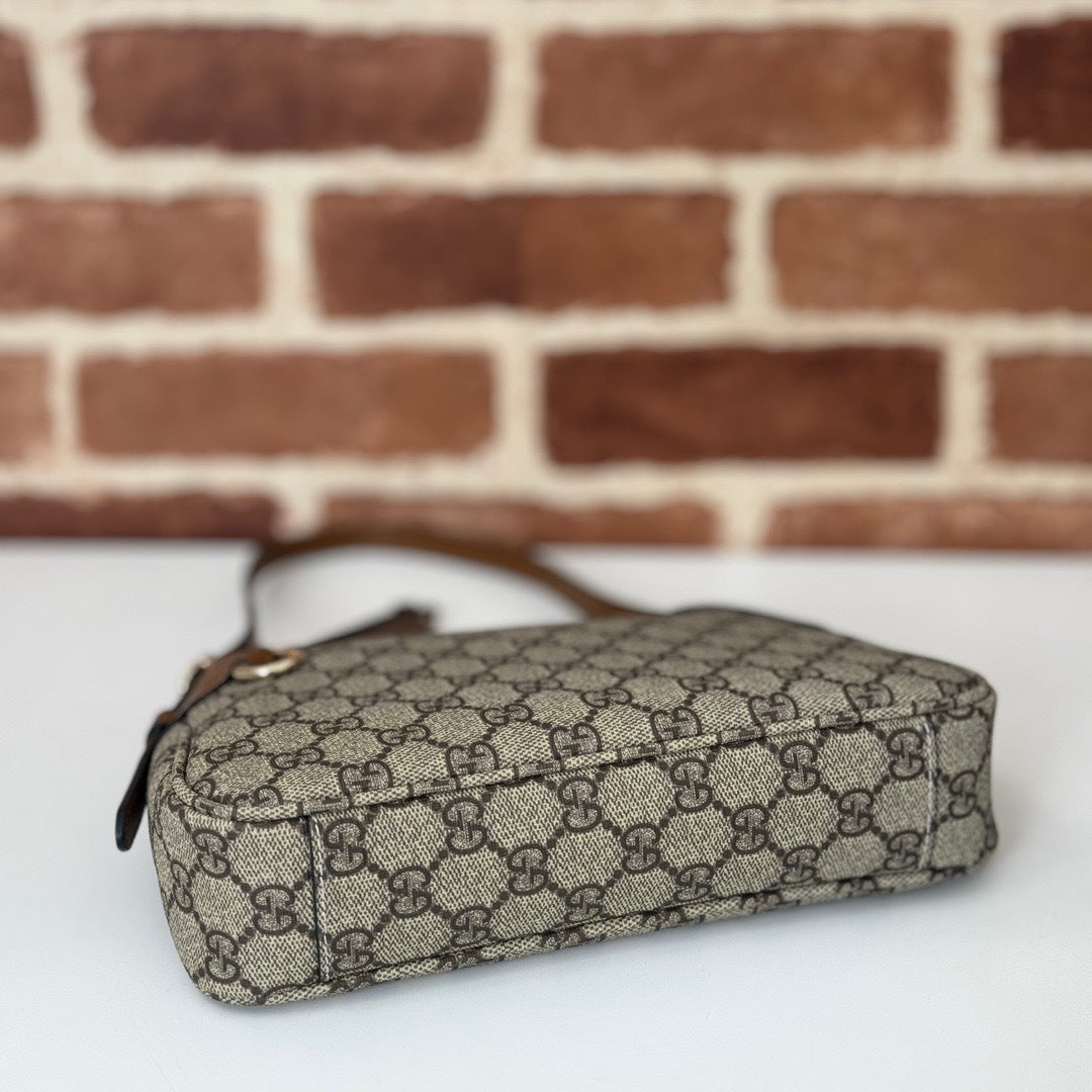 CLASSIC MONOGRAM CANVAS SHOULDER BAG