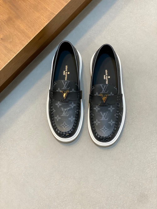 BLACK MONOGRAM LOAFERS