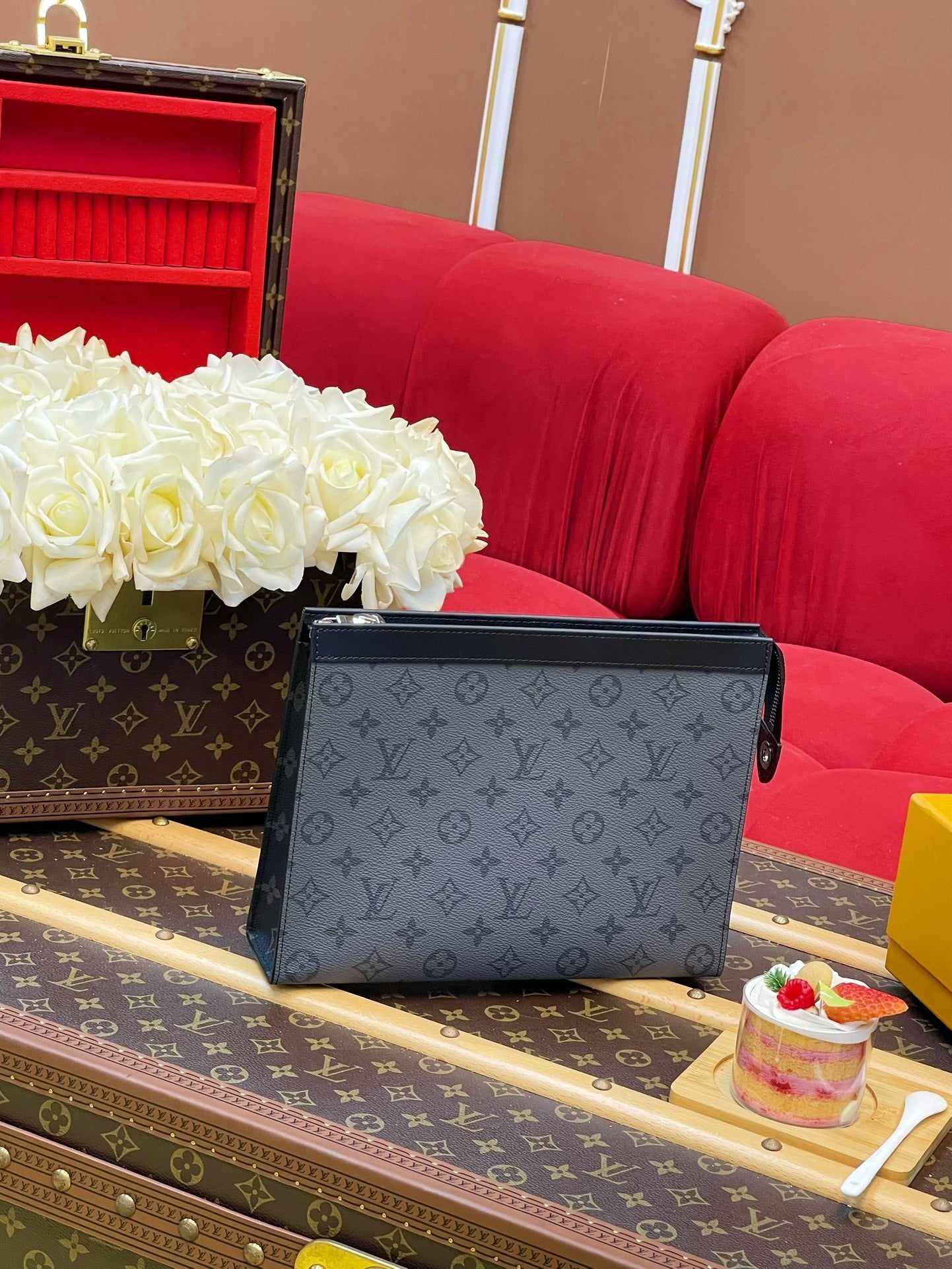 MONOGRAM ECLIPSE ZIP POUCH CLUTCH