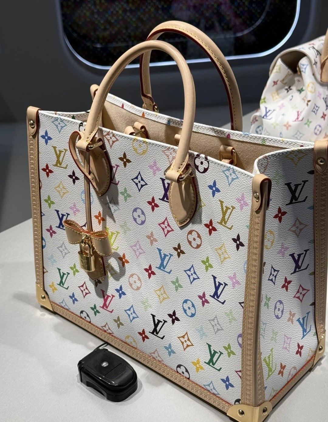 COLORBLOCK MONOGRAM TOP HANDLE TOTE