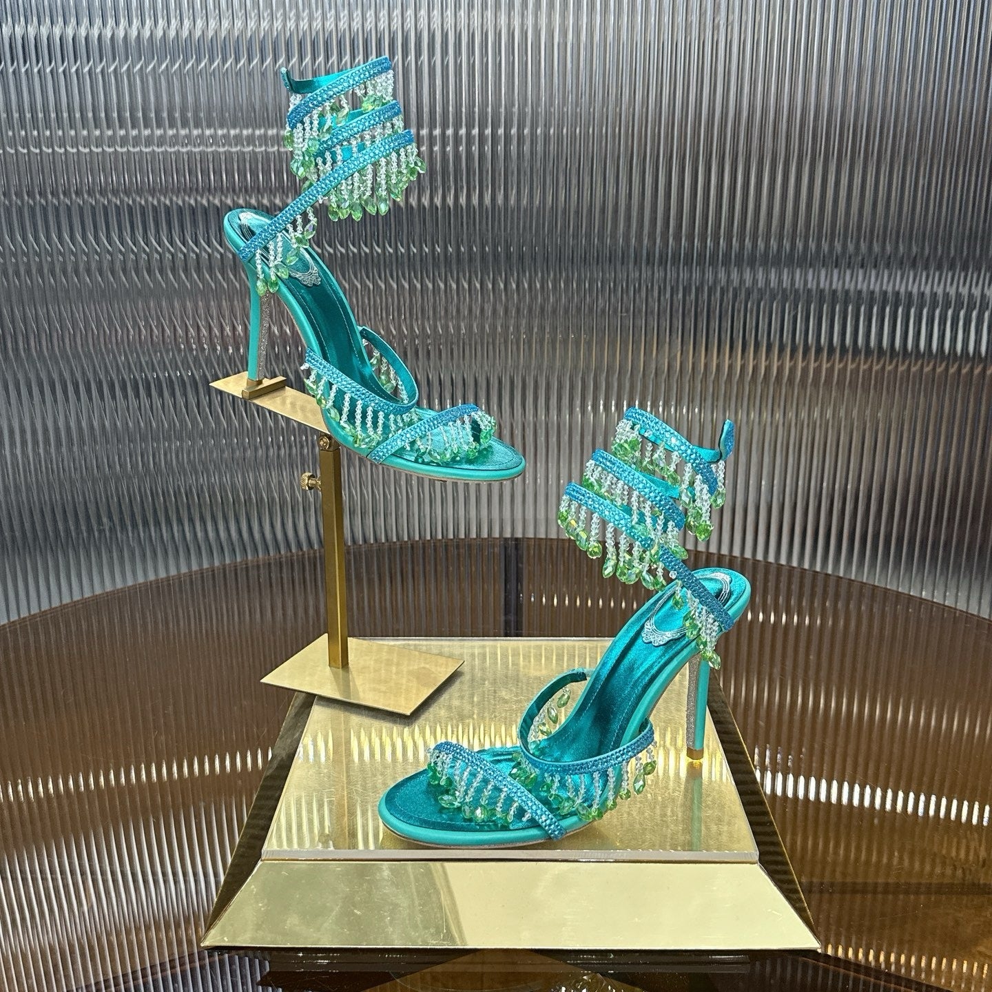 AQUA CASCADE HEELS