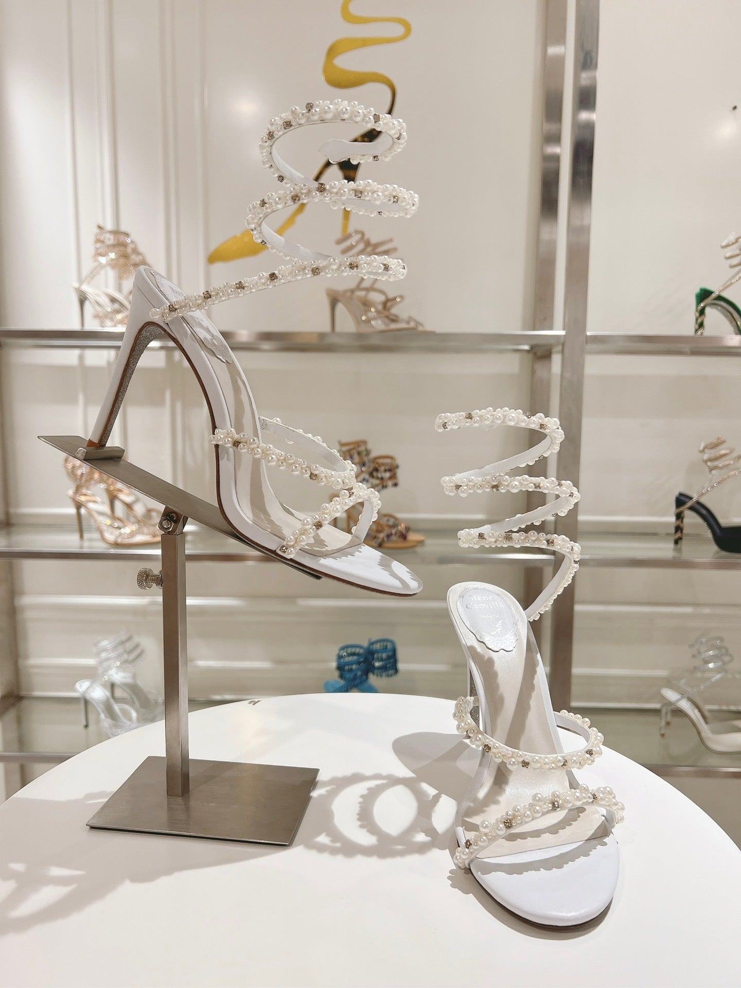 IVORY PEARL HEELS