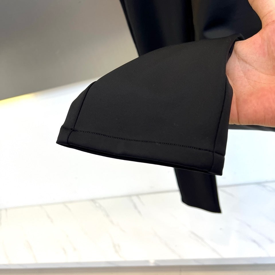 BLACK SLIM FIT CLASSIC TROUSERS