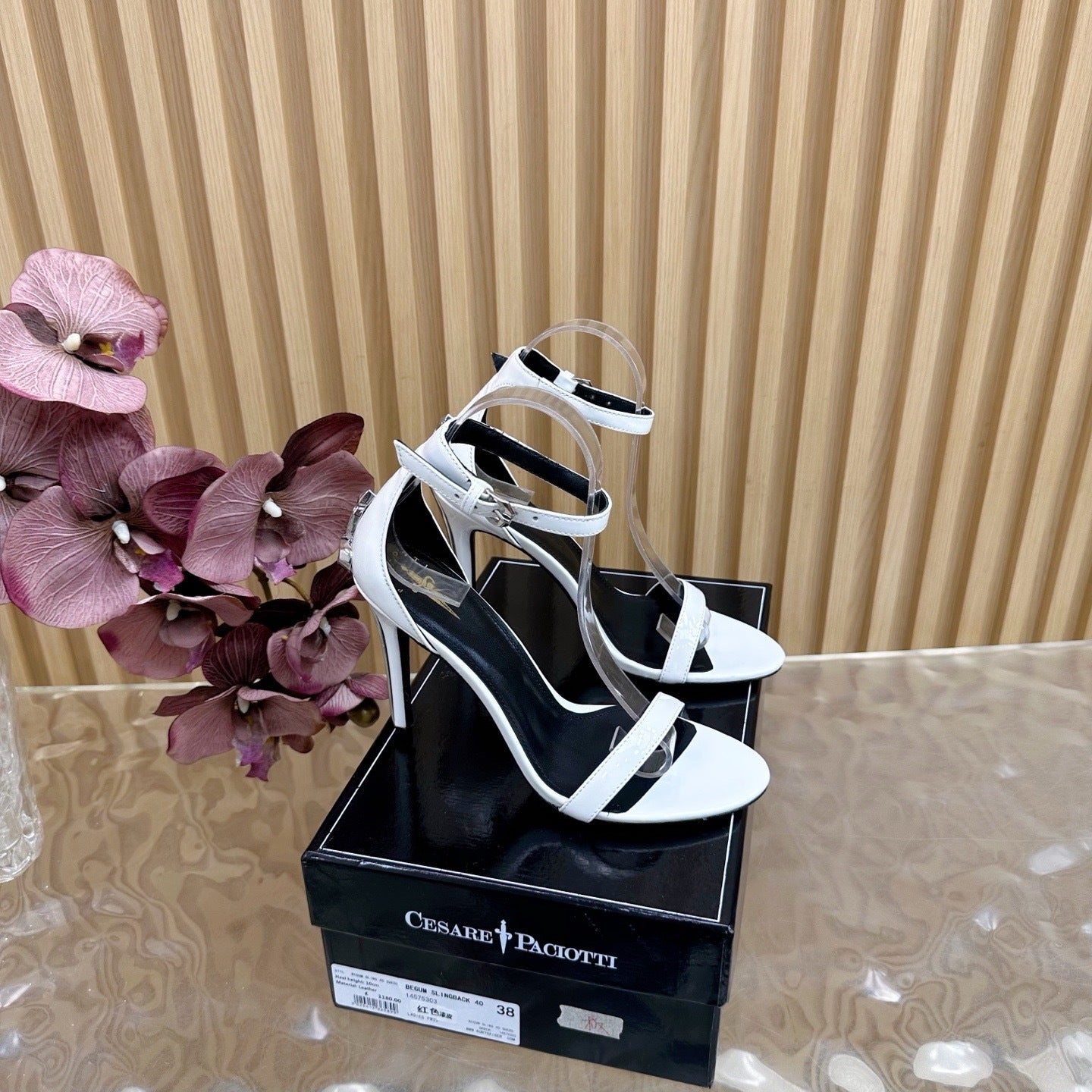 PATENT WHITE STILETTO SANDALS – ELEGANT MINIMALIST EDITION