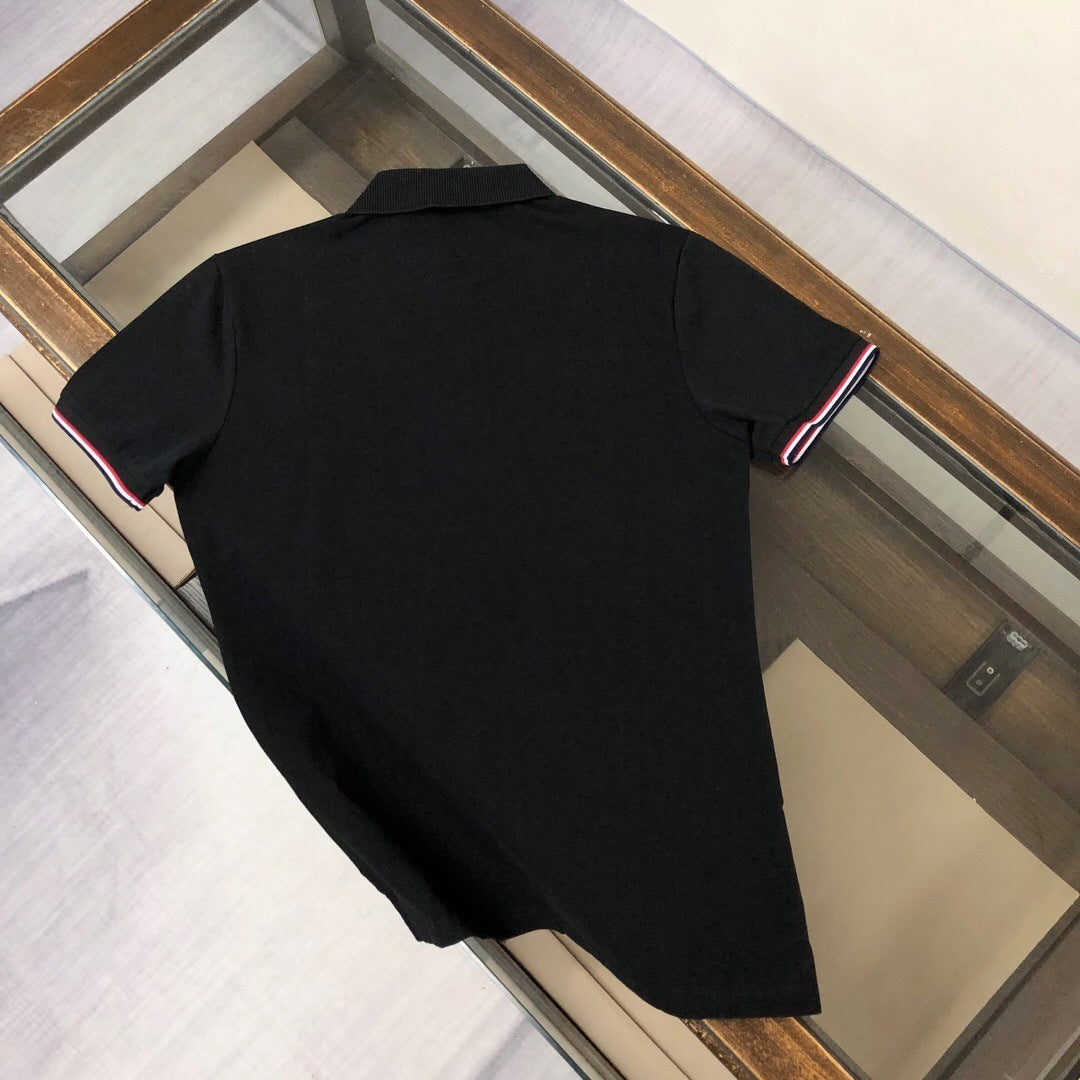 SIGNATURE STRIPE TRIM LOGO POLO SHIRT