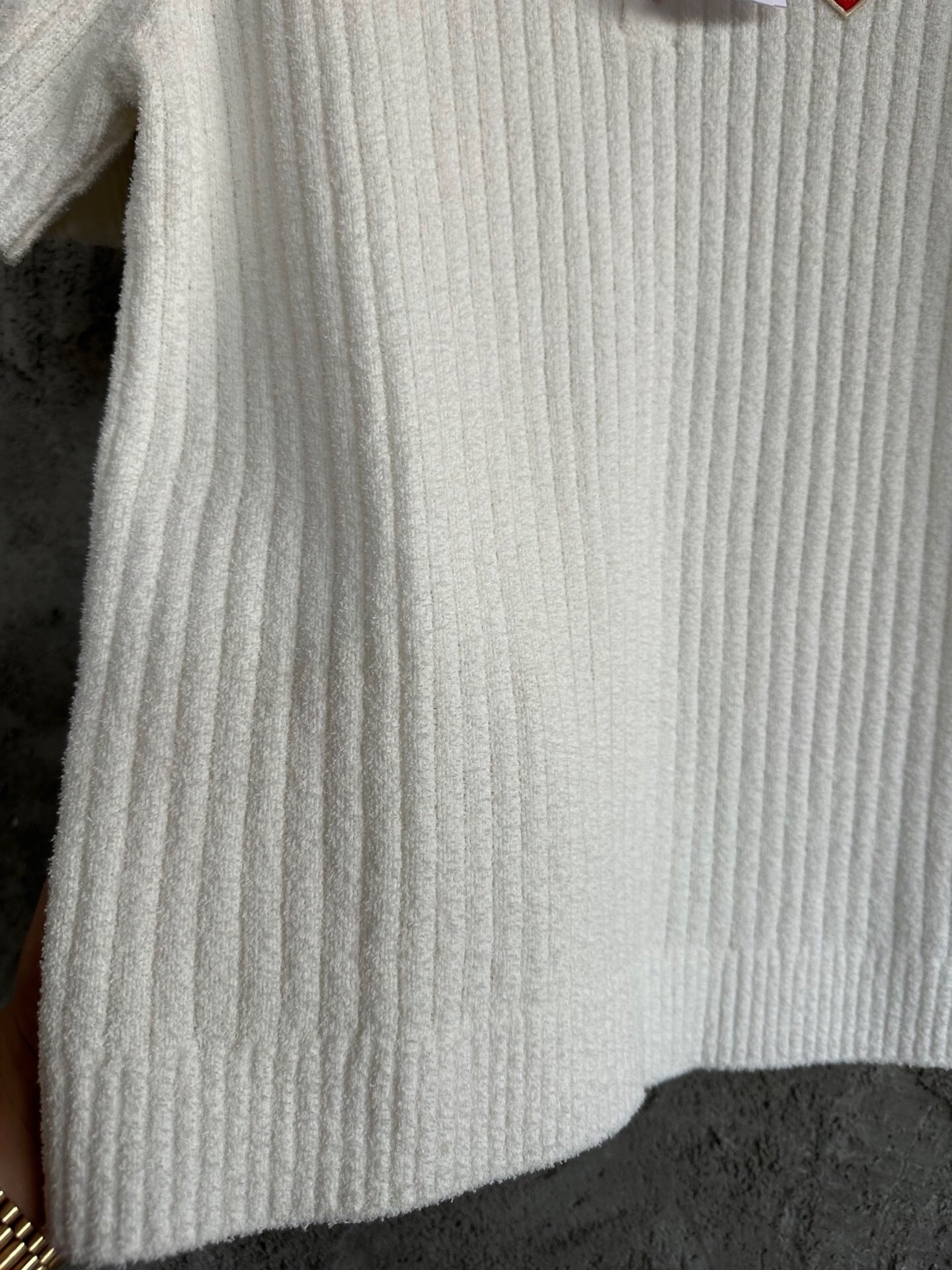 RIBBED KNIT POLO SHIRT