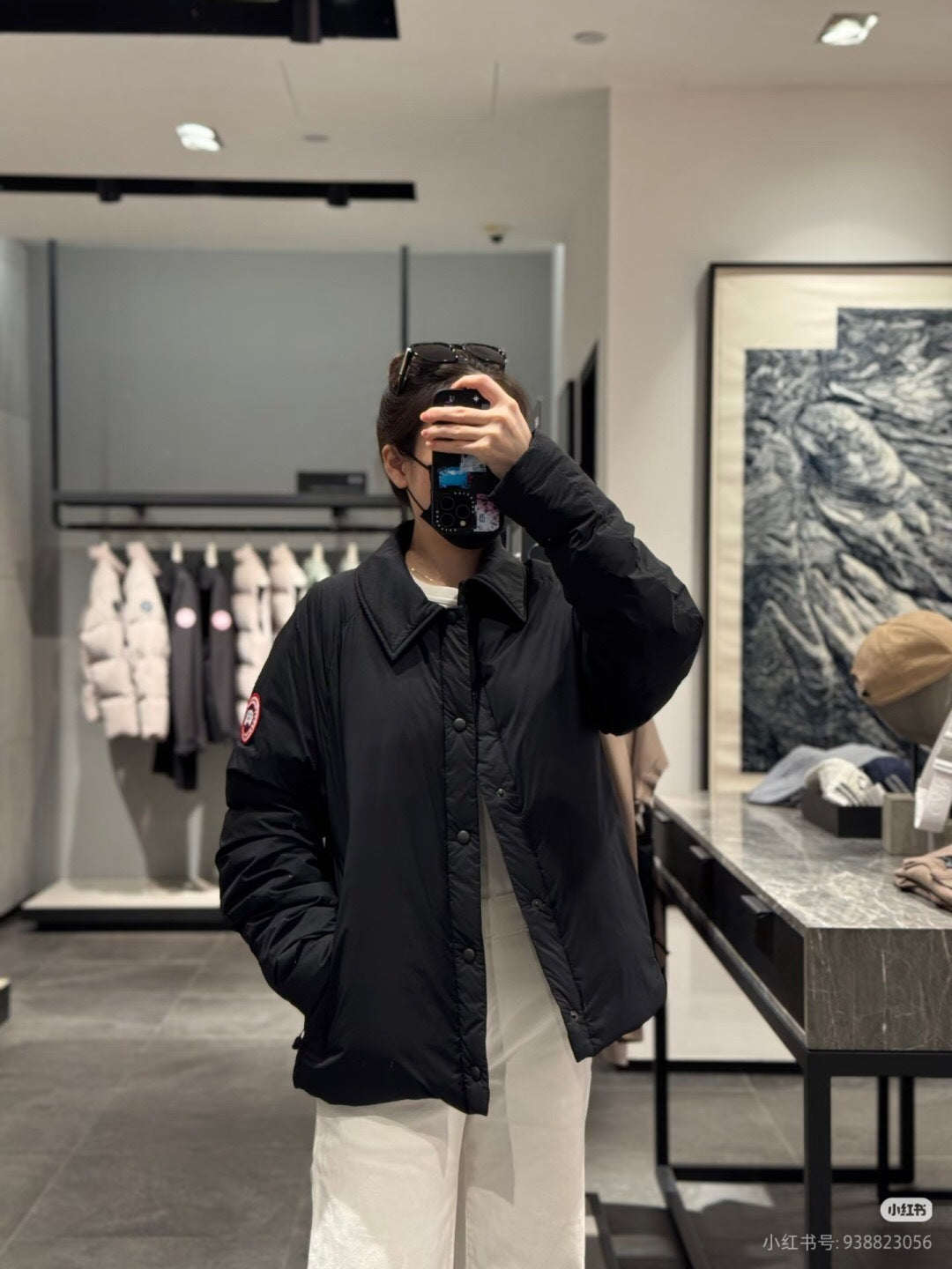 PADDED SNAP-BUTTON JACKET WITH CLASSIC COLLAR