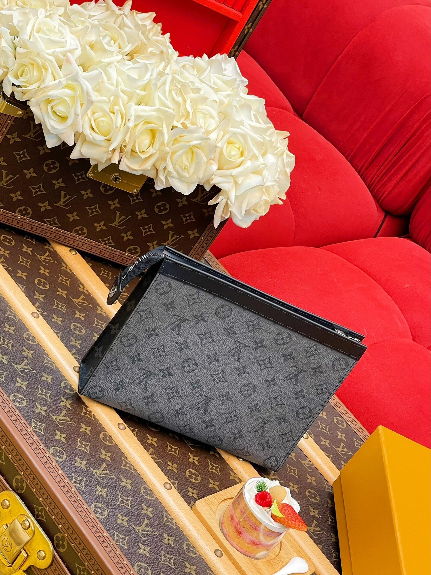 MONOGRAM ECLIPSE ZIP POUCH CLUTCH