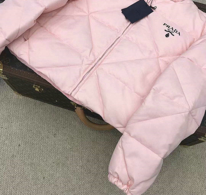 QUILTED CROPPED PUFFER JACKET