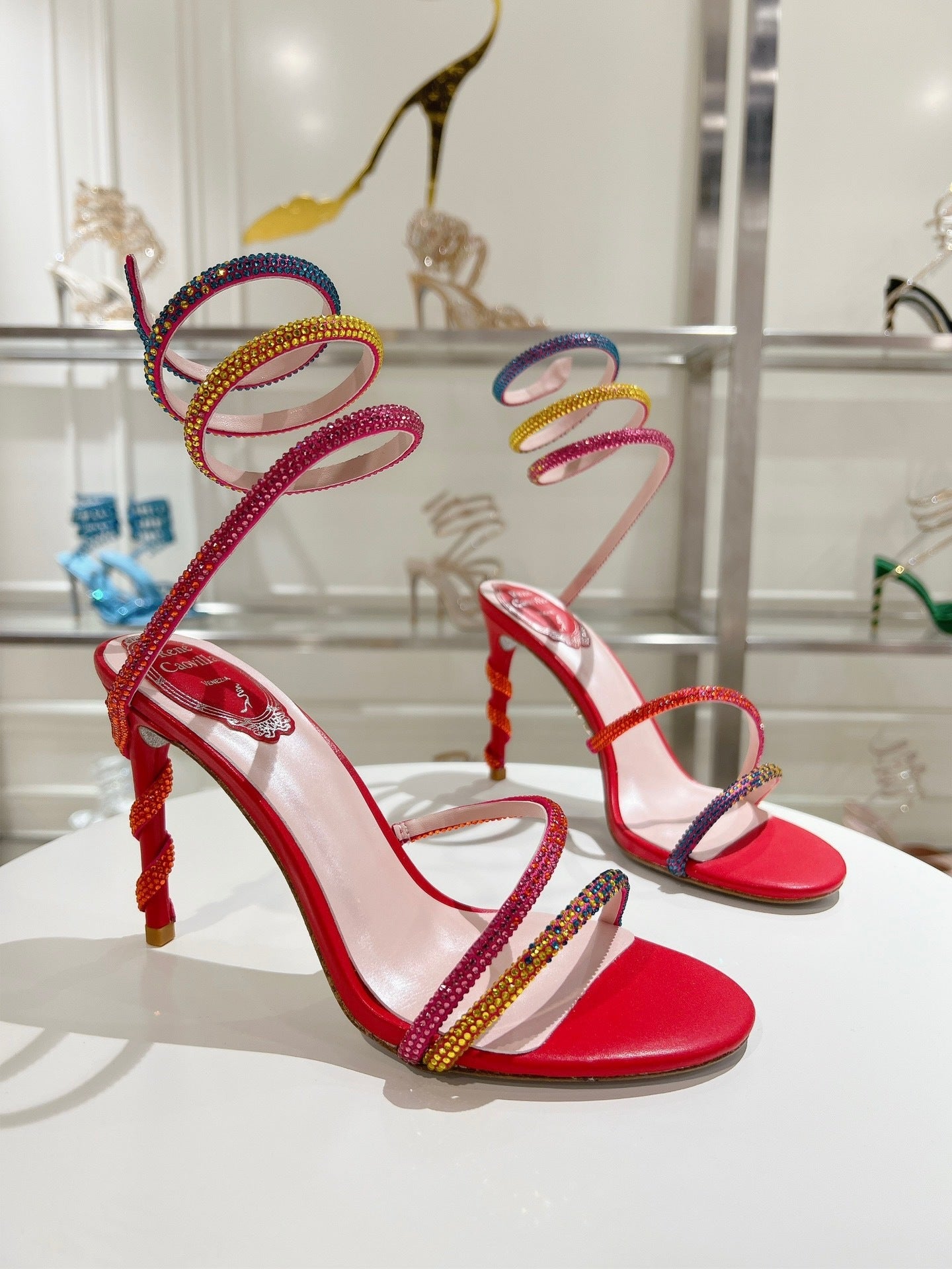RAINBOW SPIRAL HEELS