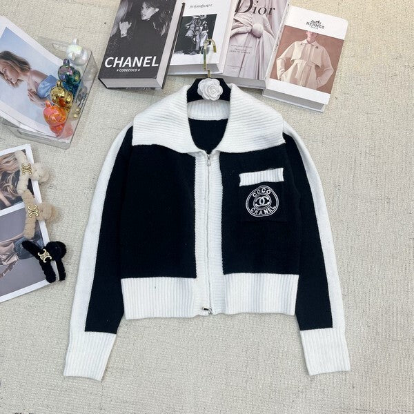 ZIP-UP KNIT CARDIGAN
