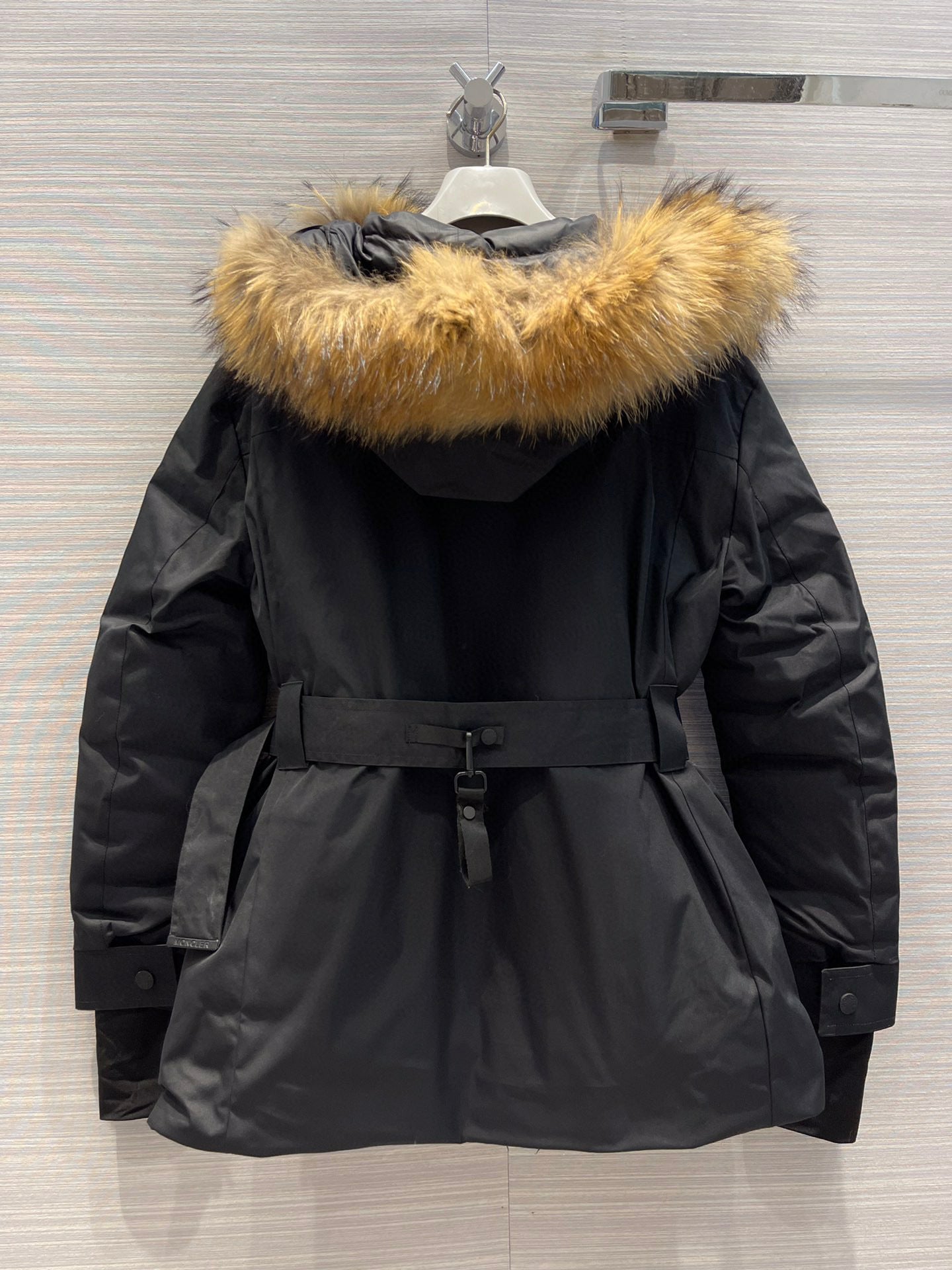PARKA WITH FAUX FUR HOOD