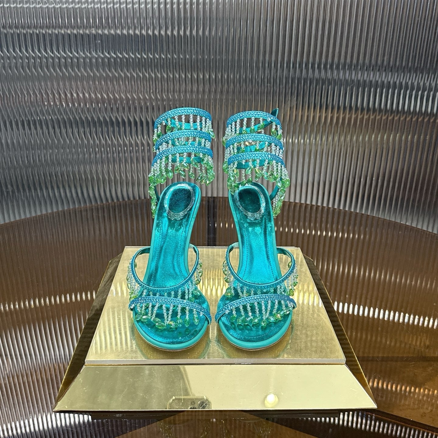 AQUA CASCADE HEELS