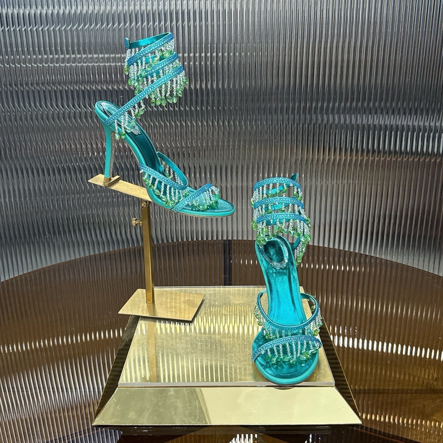 AQUA CASCADE HEELS