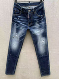 FADED DISTRESSED SLIM JEANS