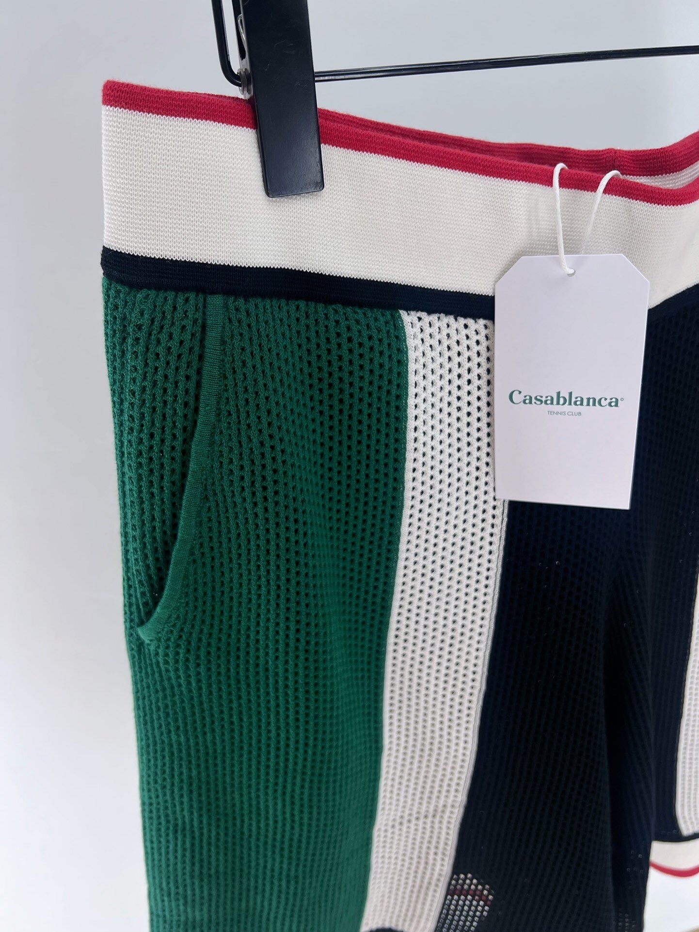 STRIPED KNIT SHORT SET