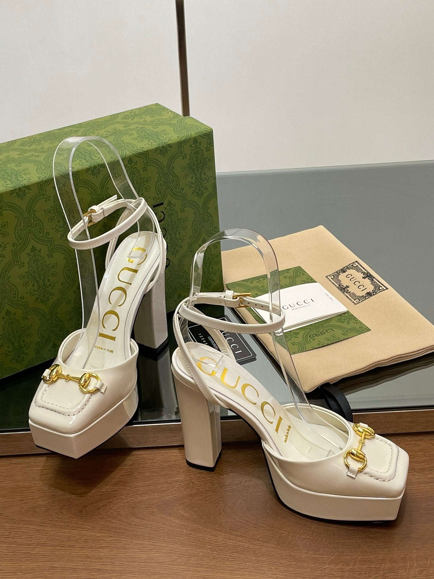 WHITE PLATFORM STRAPPY HEEL SANDALS
