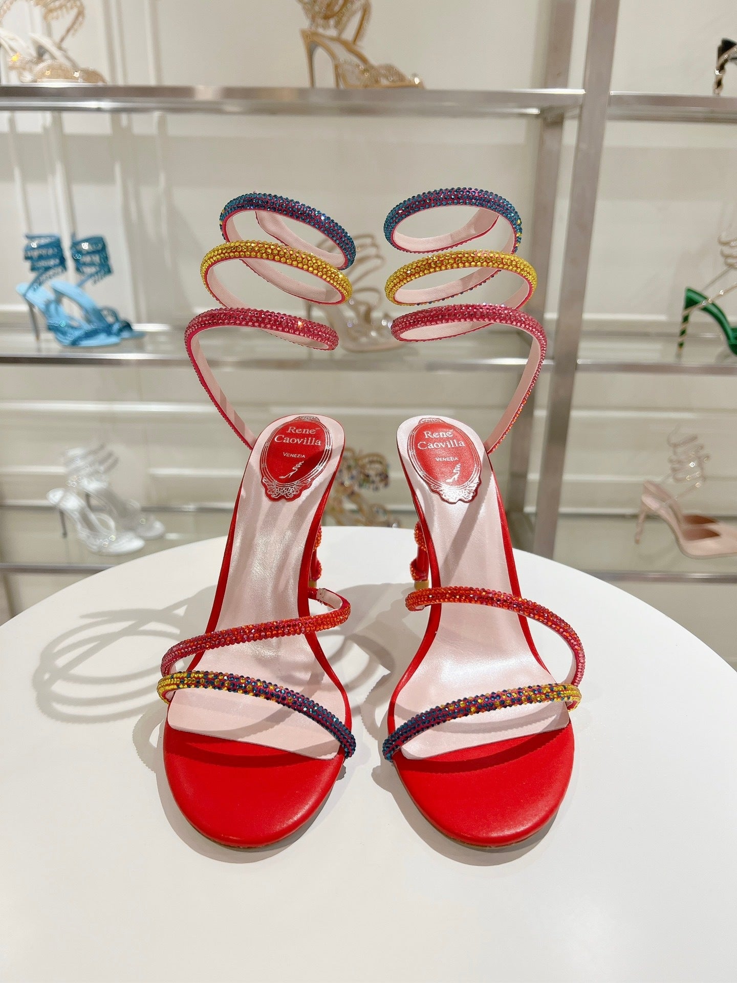 RAINBOW SPIRAL HEELS