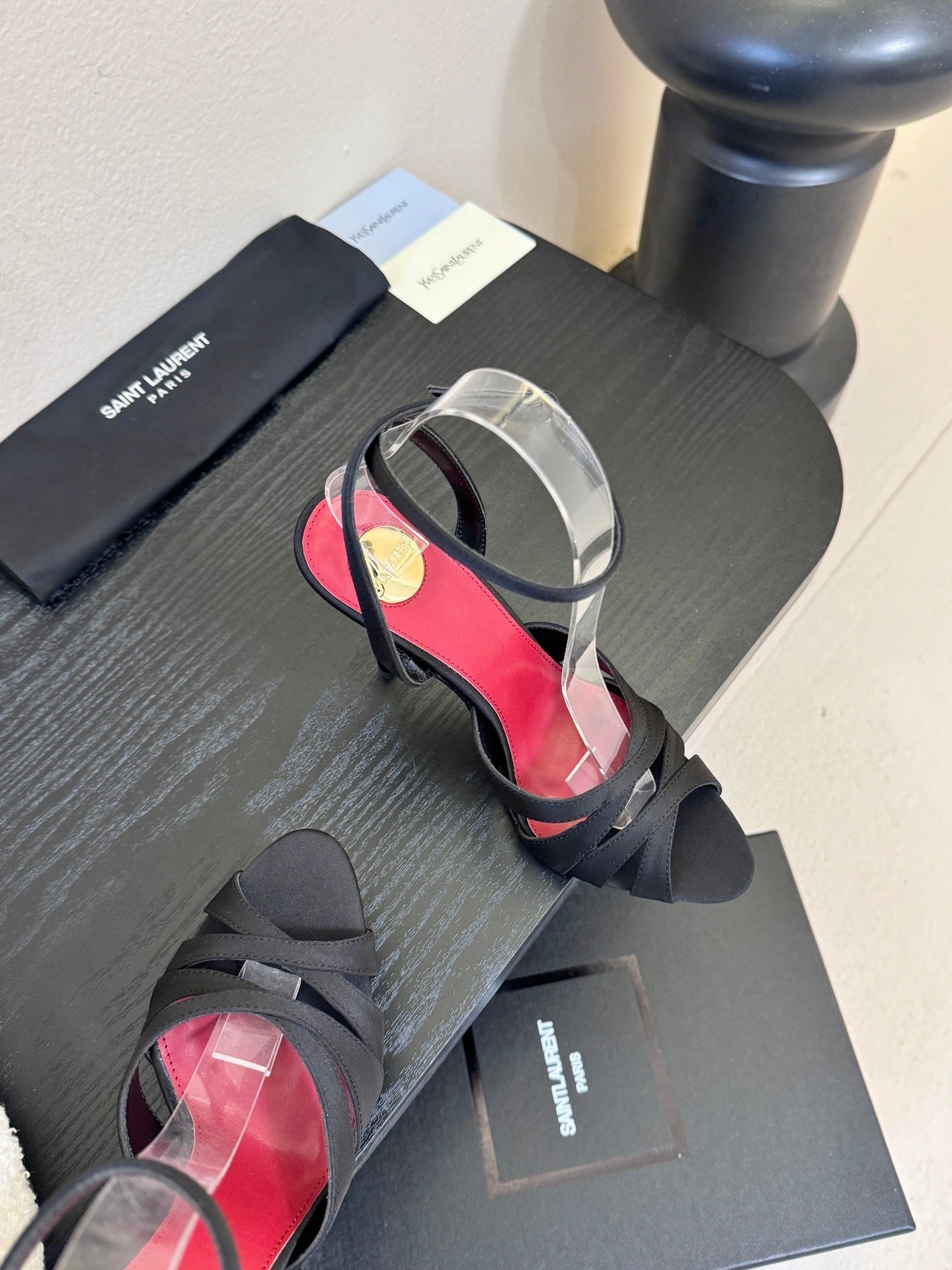 STRAPPY ANKLE-STRAP STILETTO SANDALS