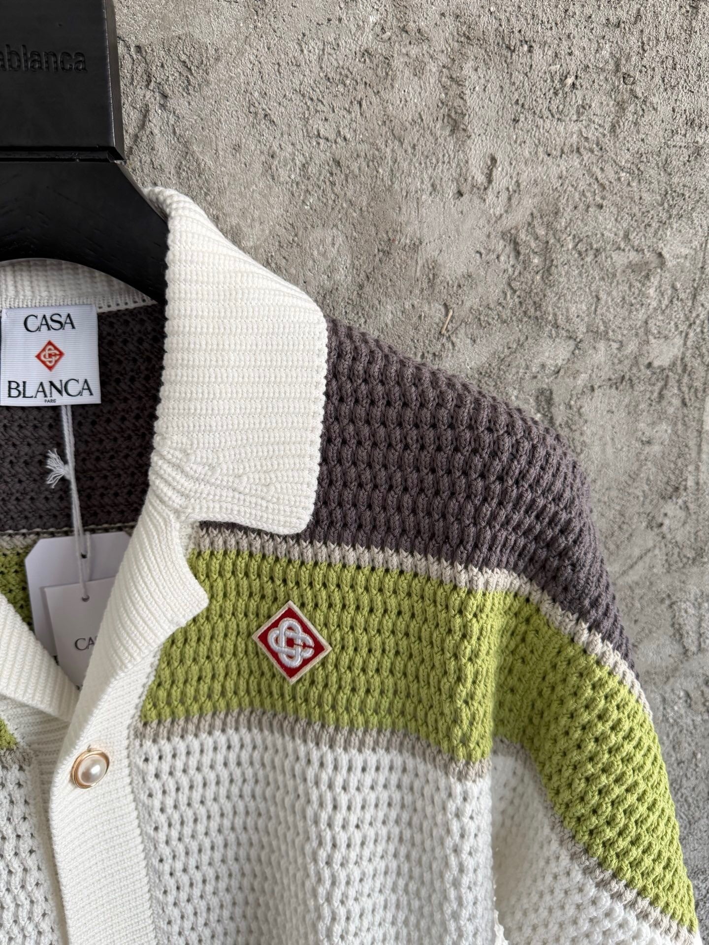 COLOR BLOCK KNIT SHORT SET