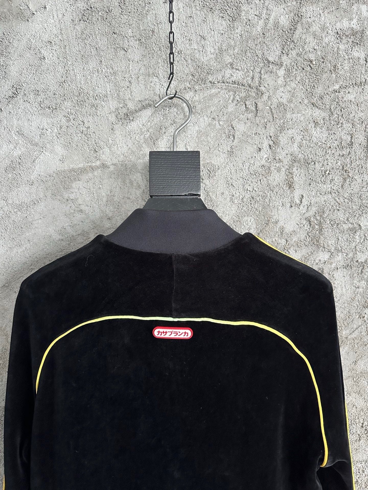 VELVET ZIP-UP TRACK JACKET