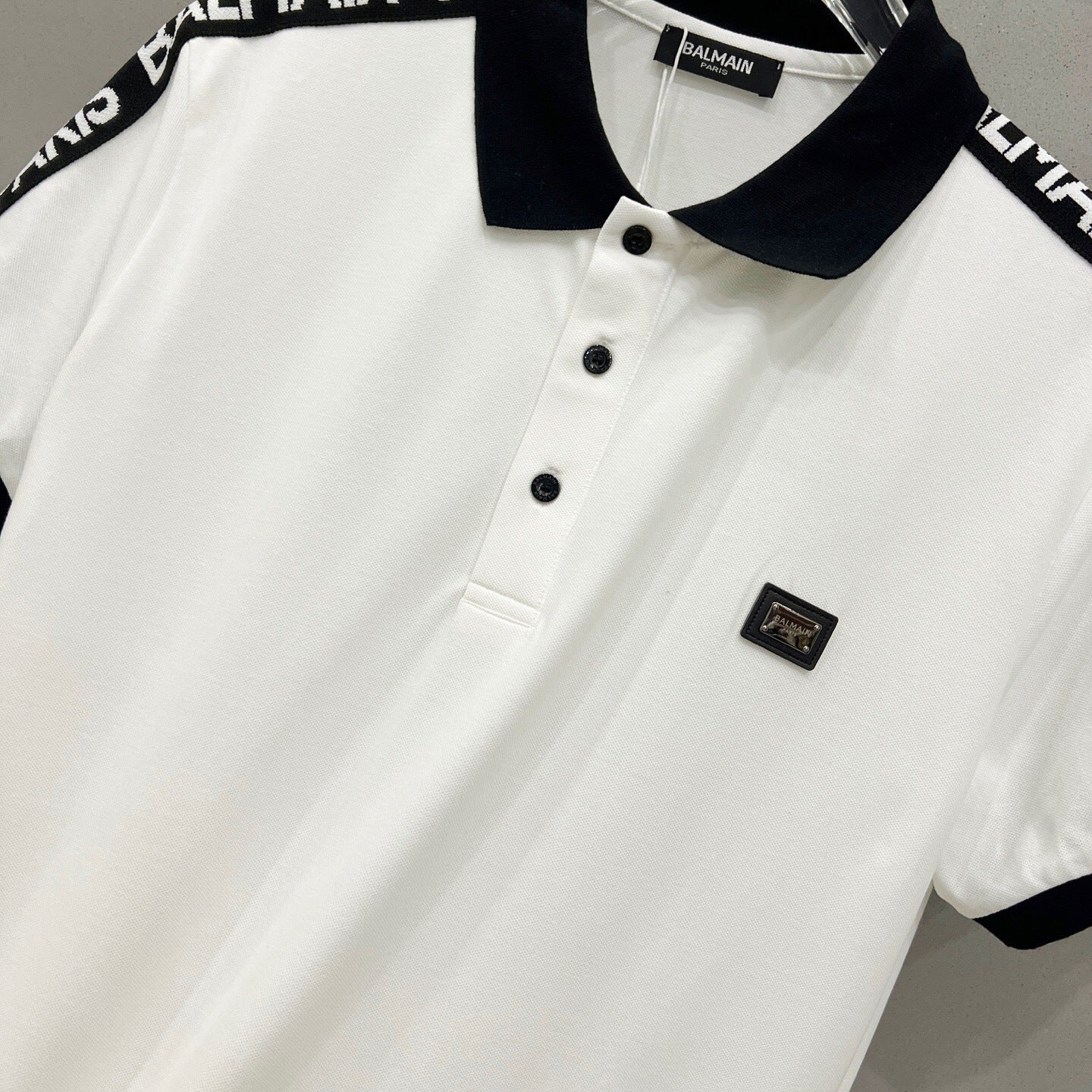 LOGO TAPE TRIM POLO SHIRT