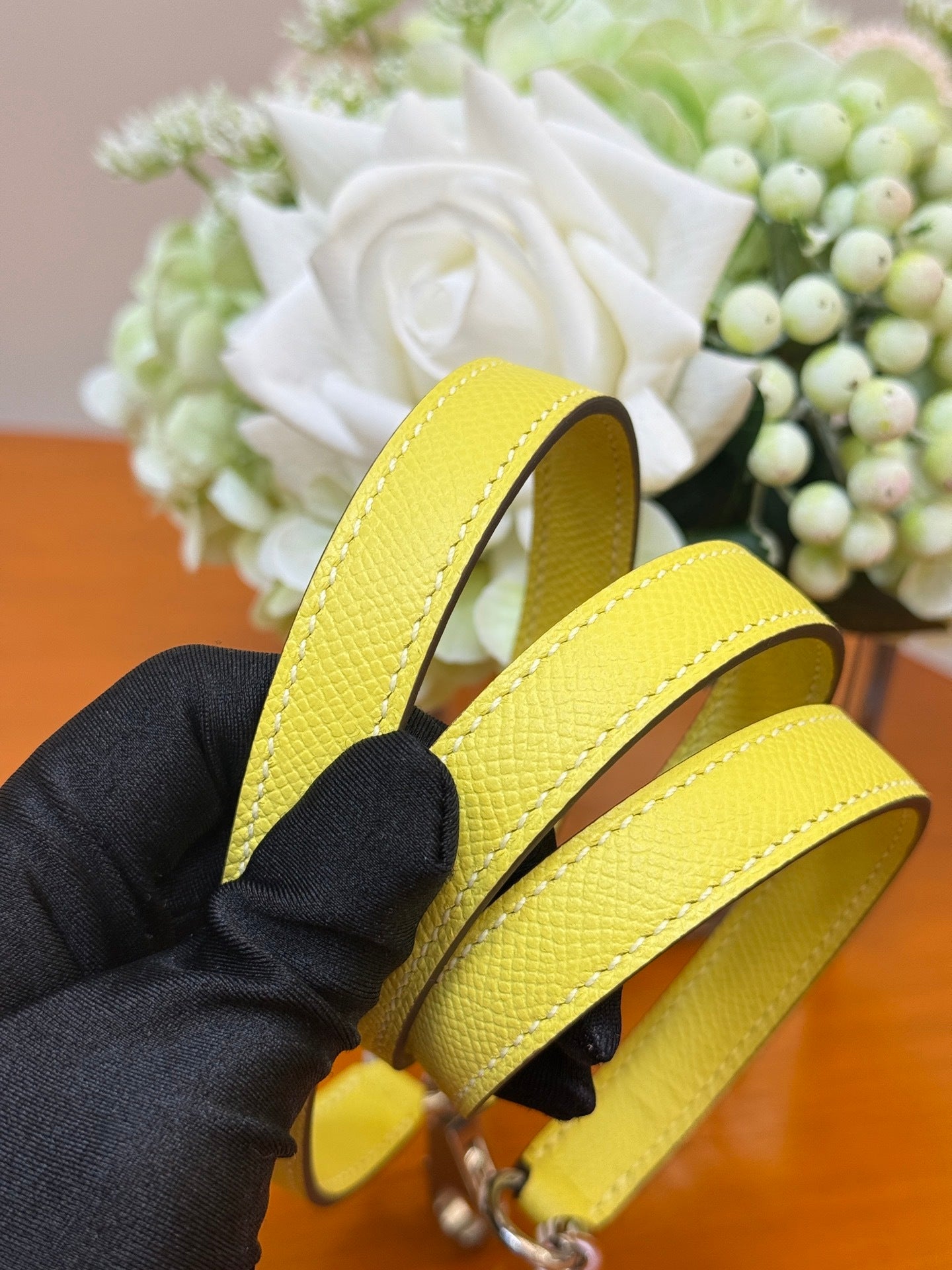 SUNSHINE YELLOW STRUCTURED LUXURY BAG