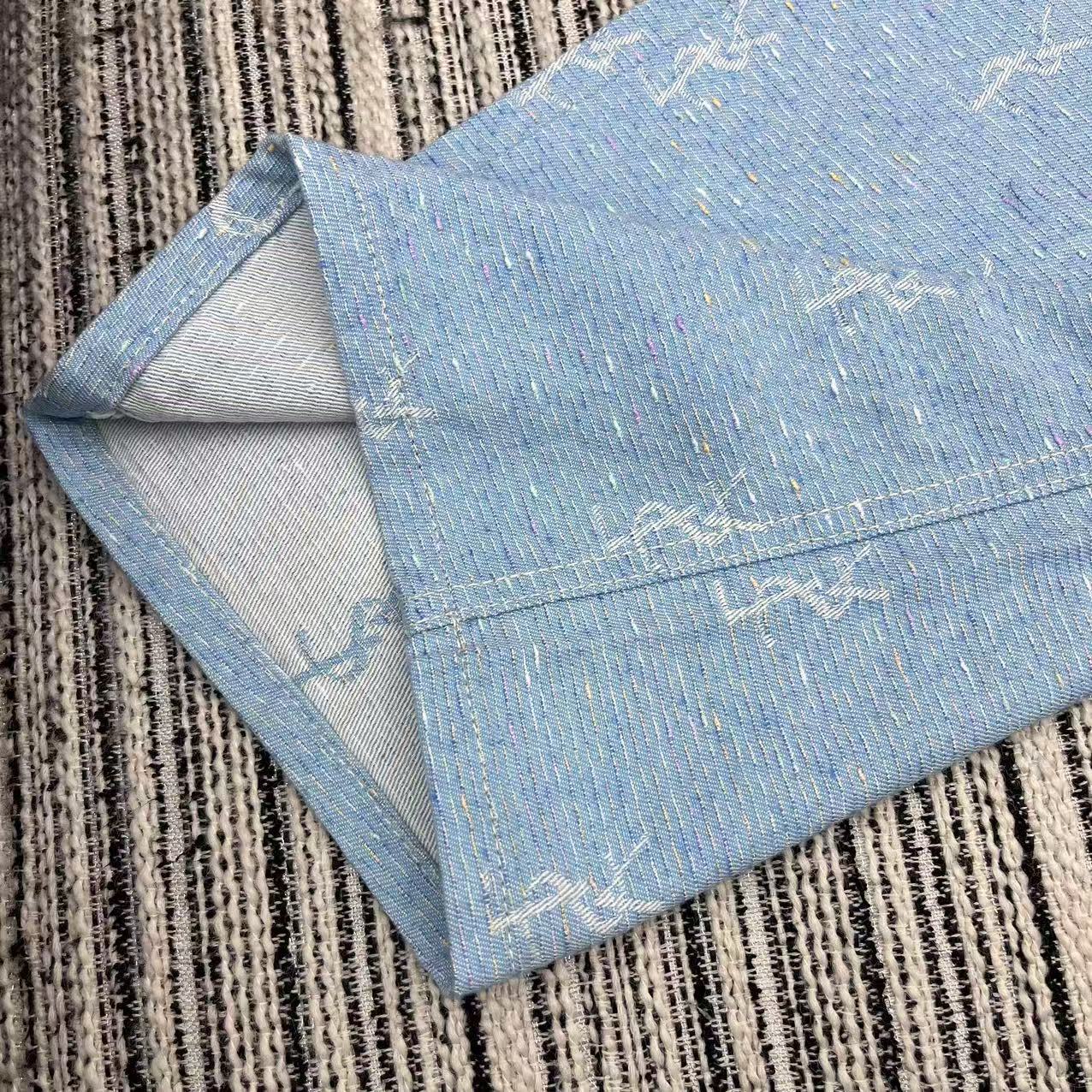 HIGH-WAIST WIDE LEG DENIM PANTS