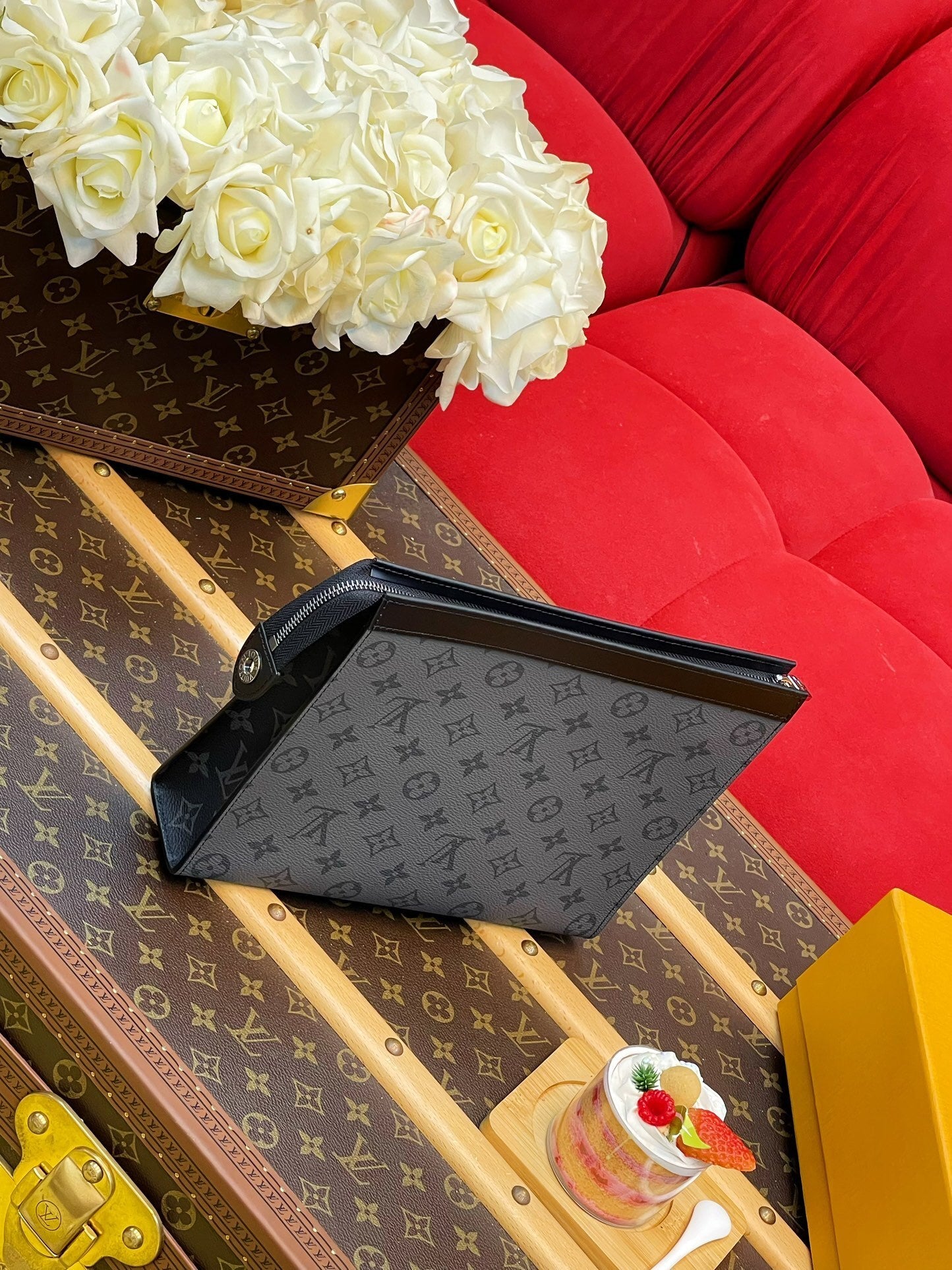 MONOGRAM ECLIPSE ZIP POUCH CLUTCH