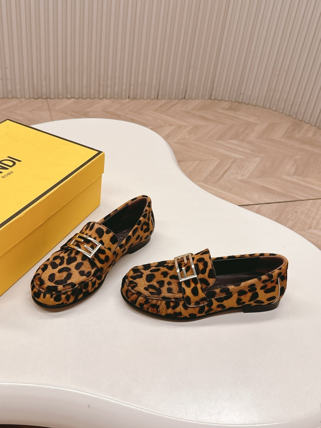CLASSIC BUCKLE LOAFERS WITH ANIMAL PRINT OPTION