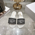 PARIS PRINT LOGO STRAP SLIDE SANDALS