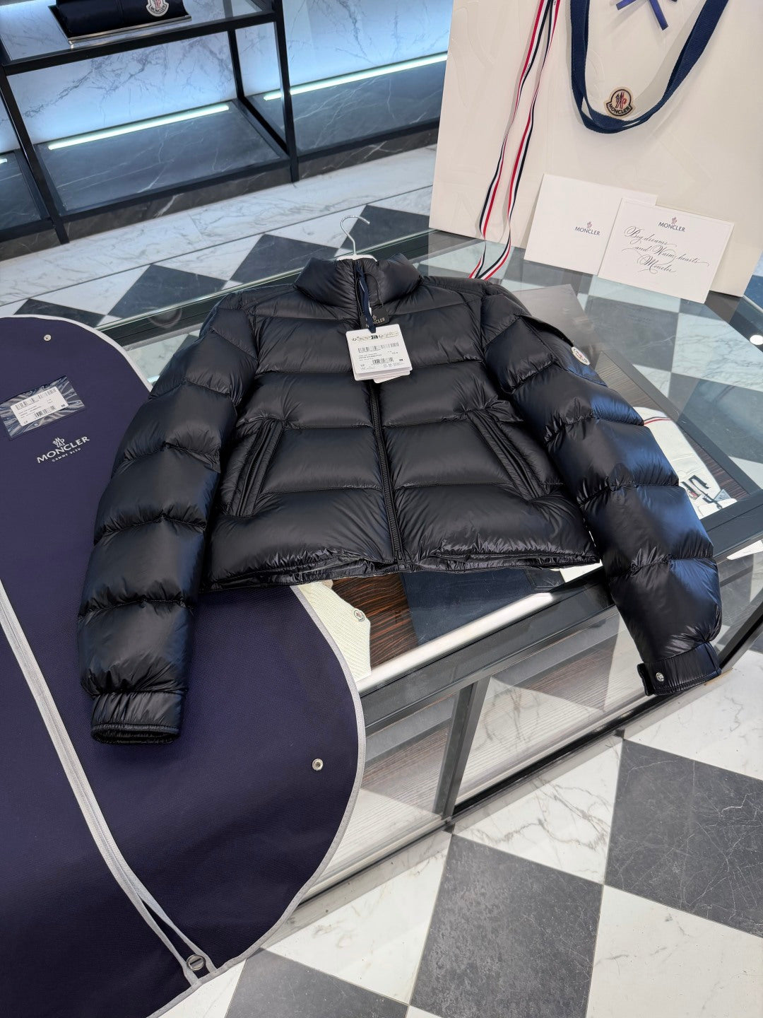 LUXURY QUILTED PUFFER DOWN JACKET