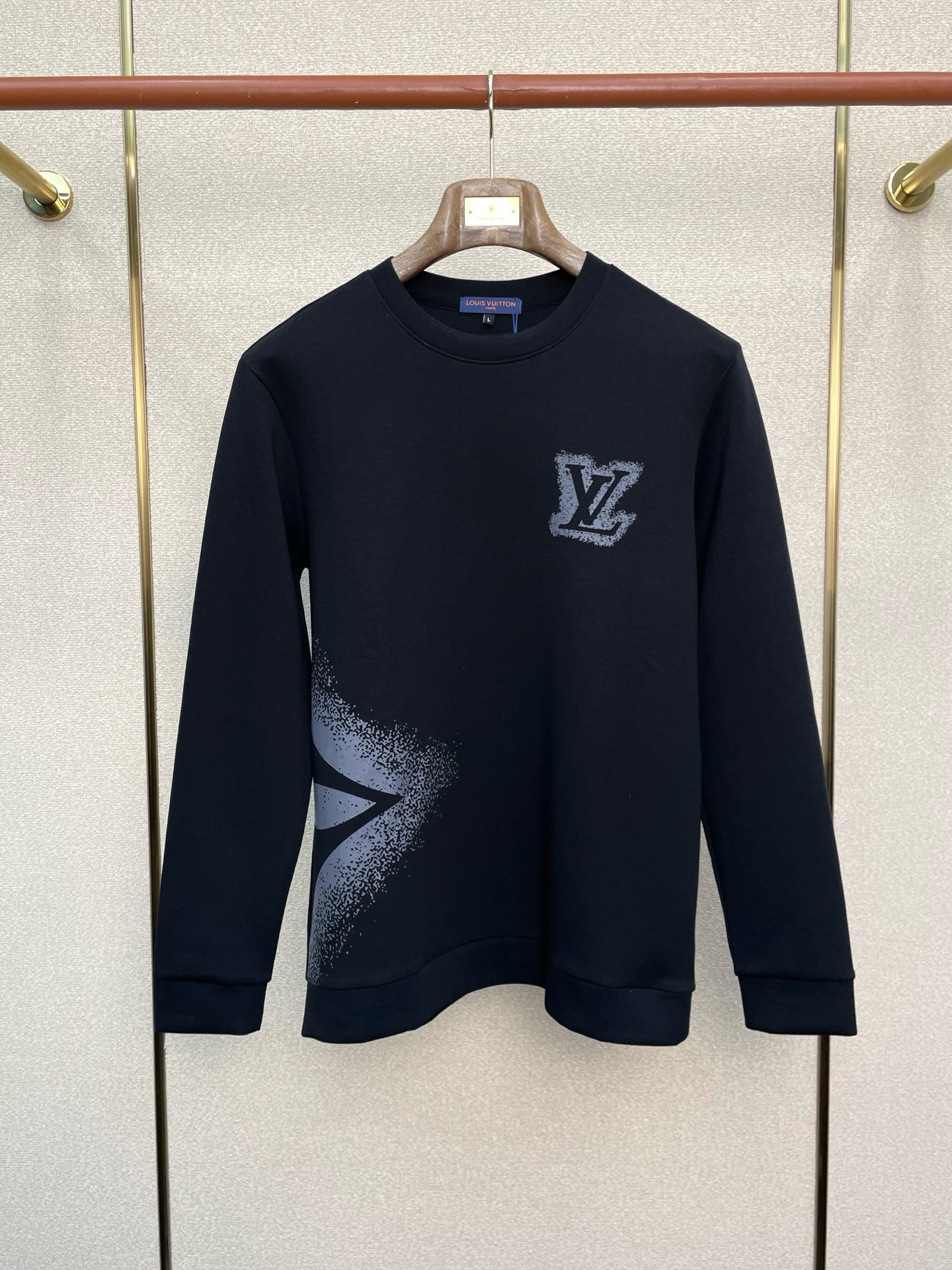 Sweatshirt mit minimalistischem Grafikprint und Rundhalsausschnitt