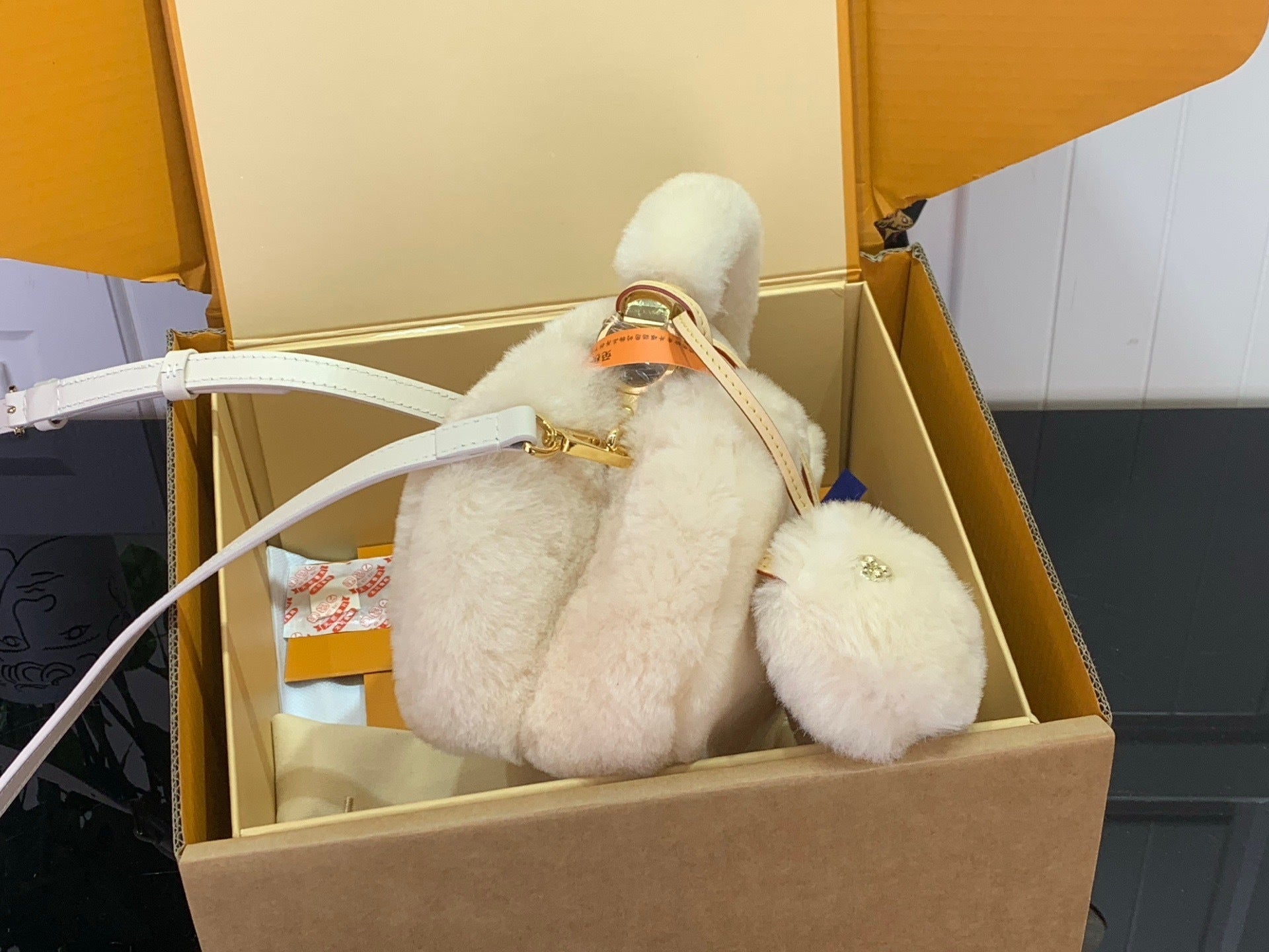 SHEARLING MINI TOP-HANDLE BAG