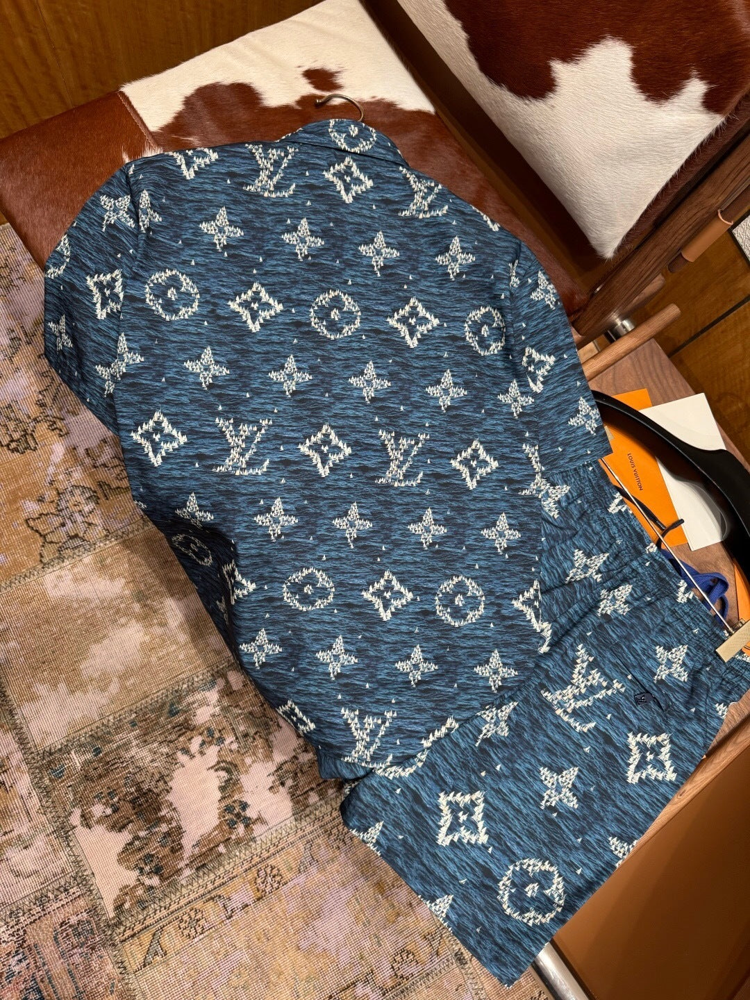 MONOGRAM PRINT MATCHING SET