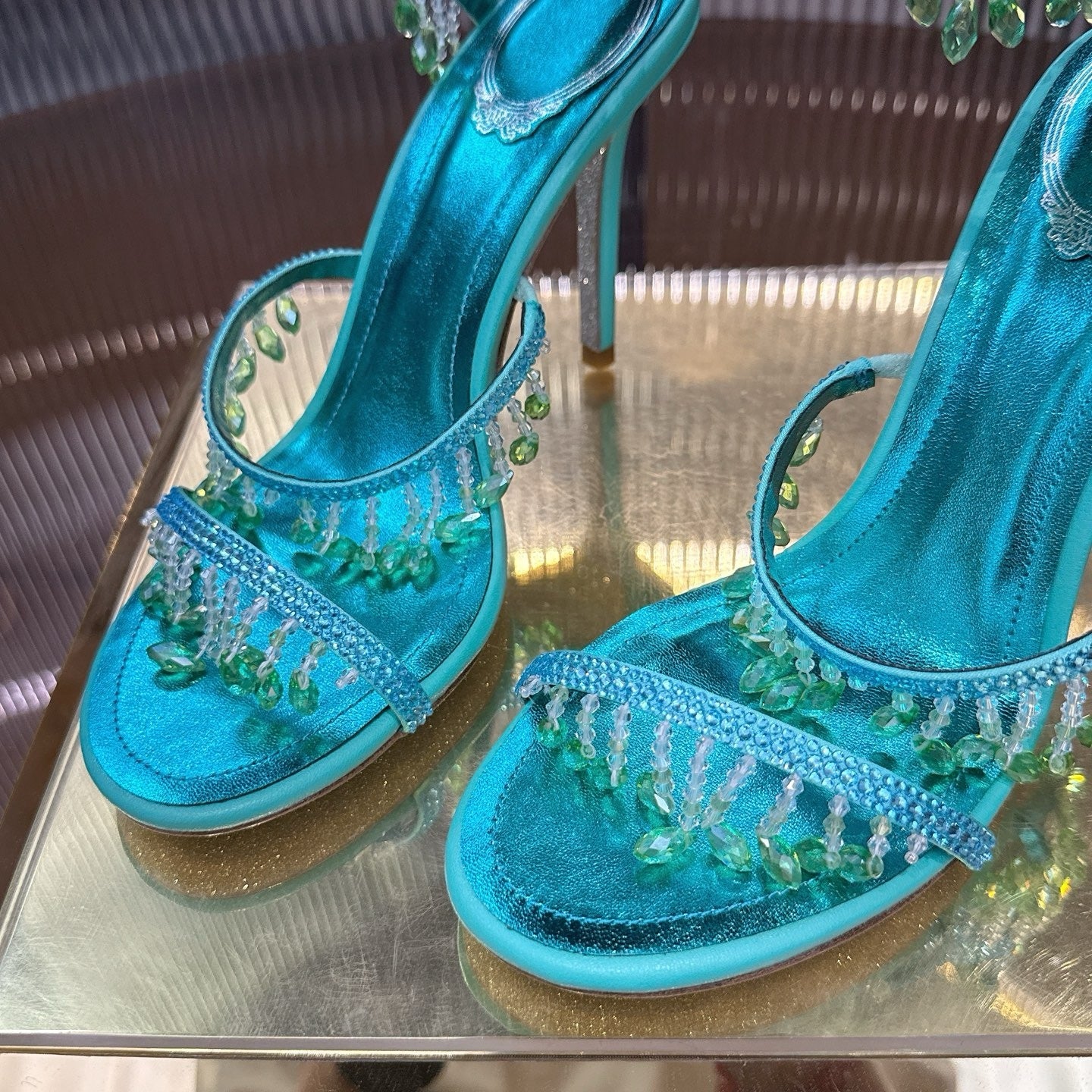 AQUA CASCADE HEELS