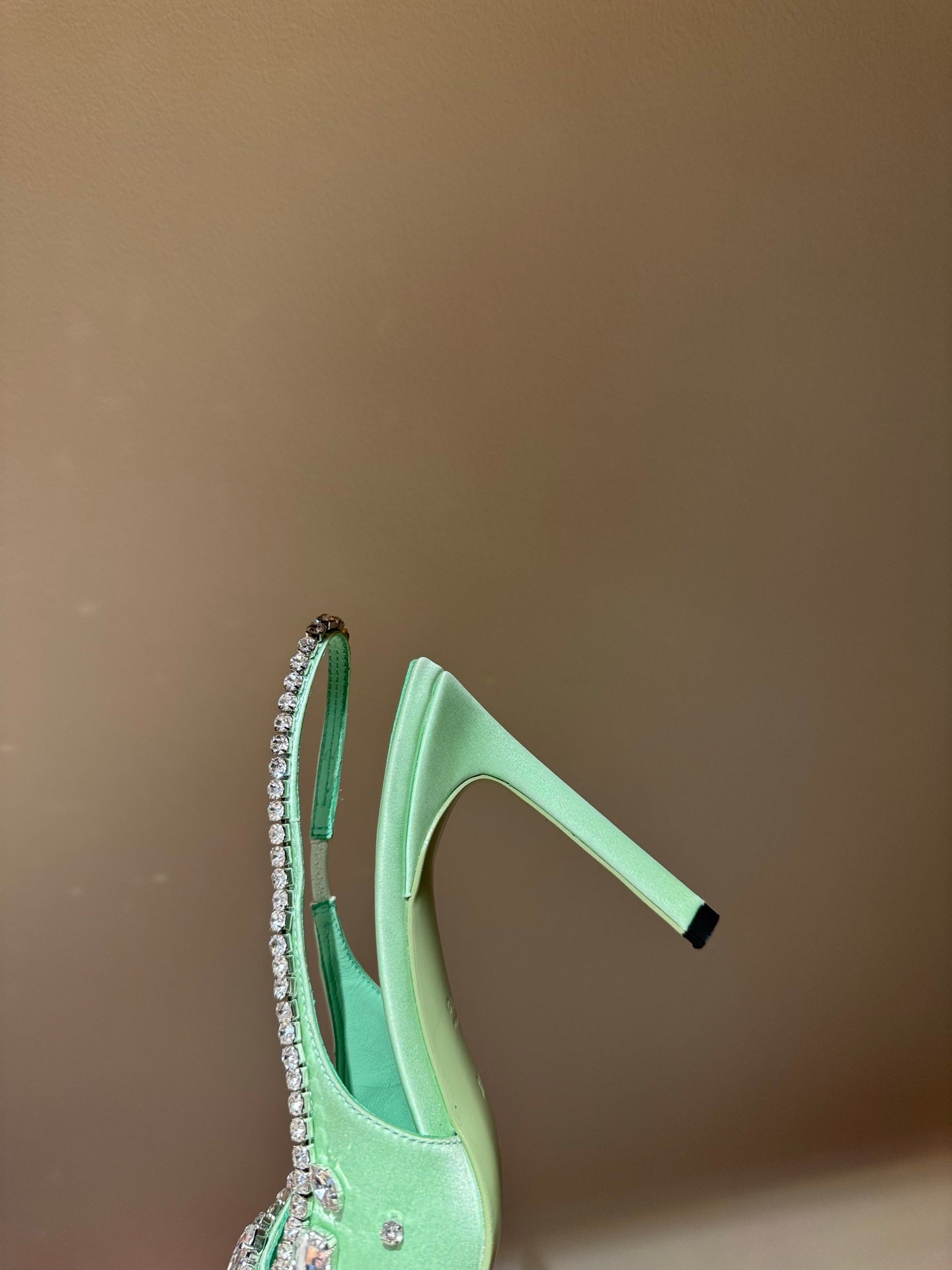 MINT EMBELLISHED SLINGBACK HEELS