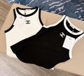 CASUAL ROUND NECK SLEEVELESS KNIT TOP