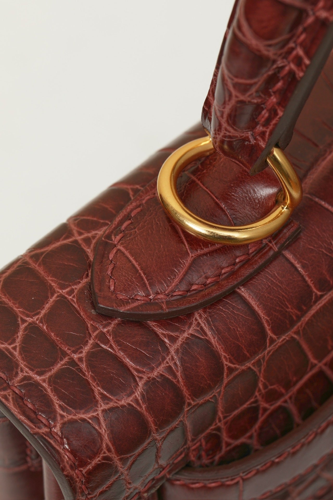 BURGUNDY CROC KELLY