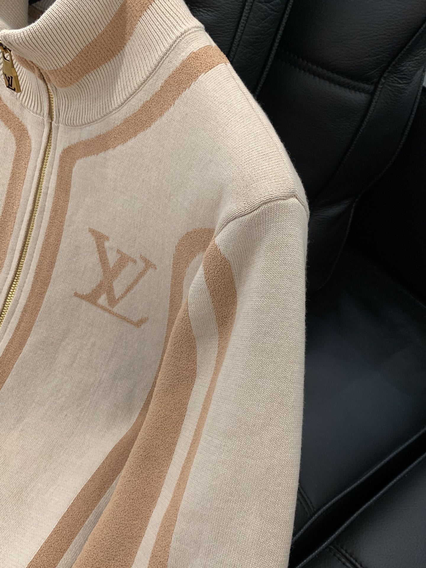 ZIP-UP KNIT TRACK JACKET