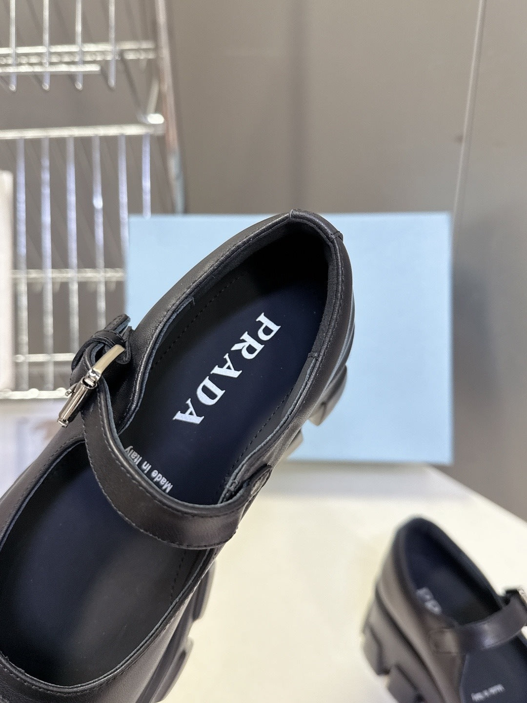 PLATEAU-MARY-Jane-SCHUHE MIT SCHNALLENRIEMEN