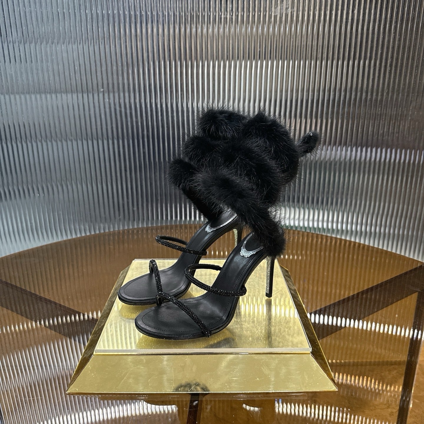 MIDNIGHT FUR HEELS