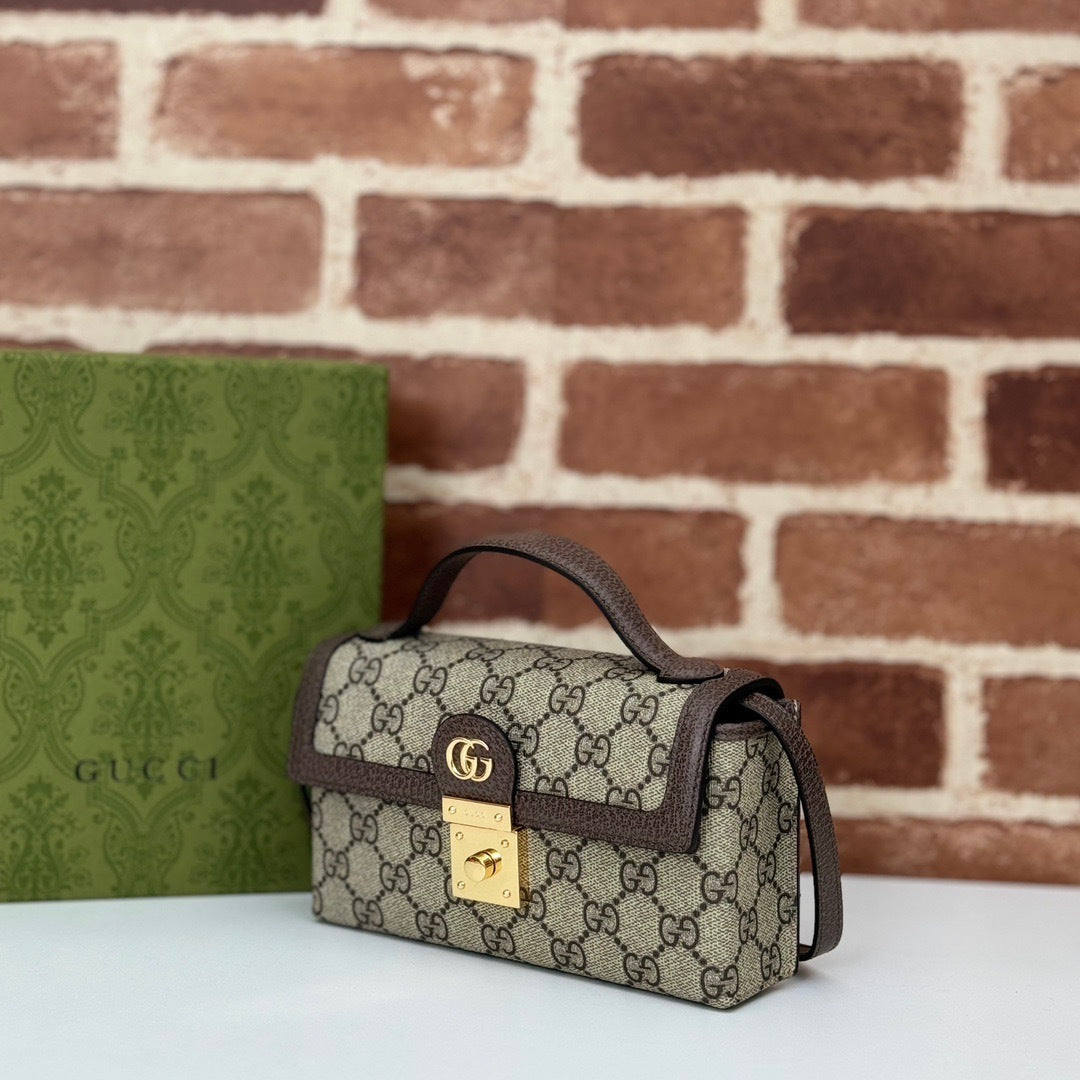 VINTAGE CANVAS TOP-HANDLE CROSSBODY BAG