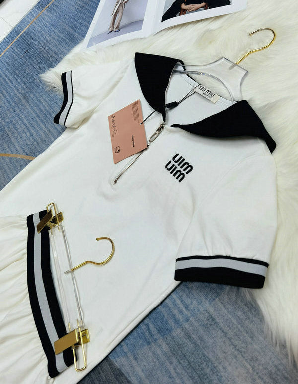 SPORTY PLEATED SKIRT SET