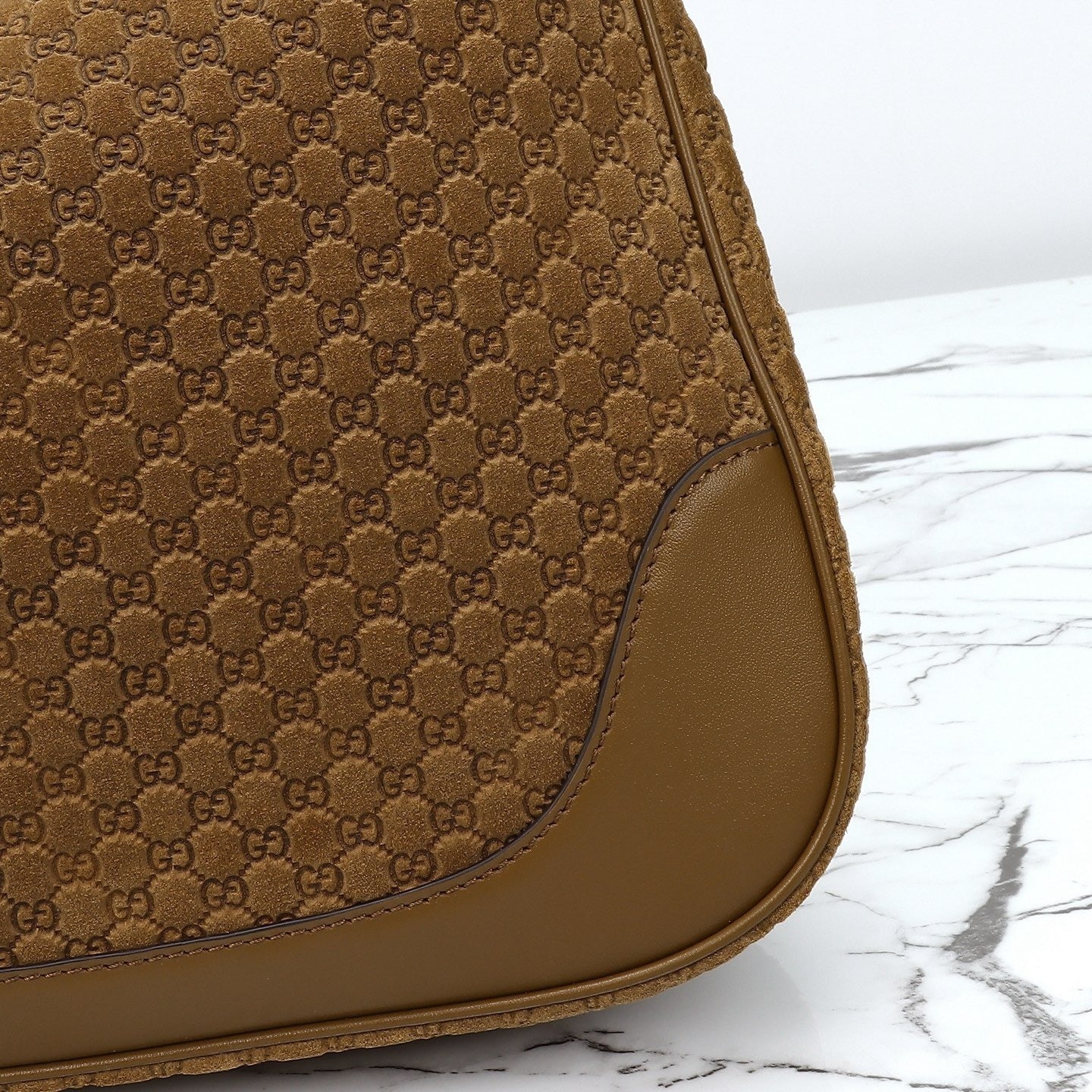 MONOGRAM SUEDE HOBO SHOULDER BAG