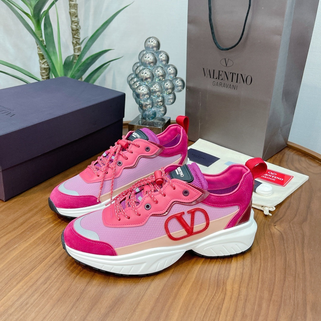 PINK PANELLED CHUNKY SNEAKERS