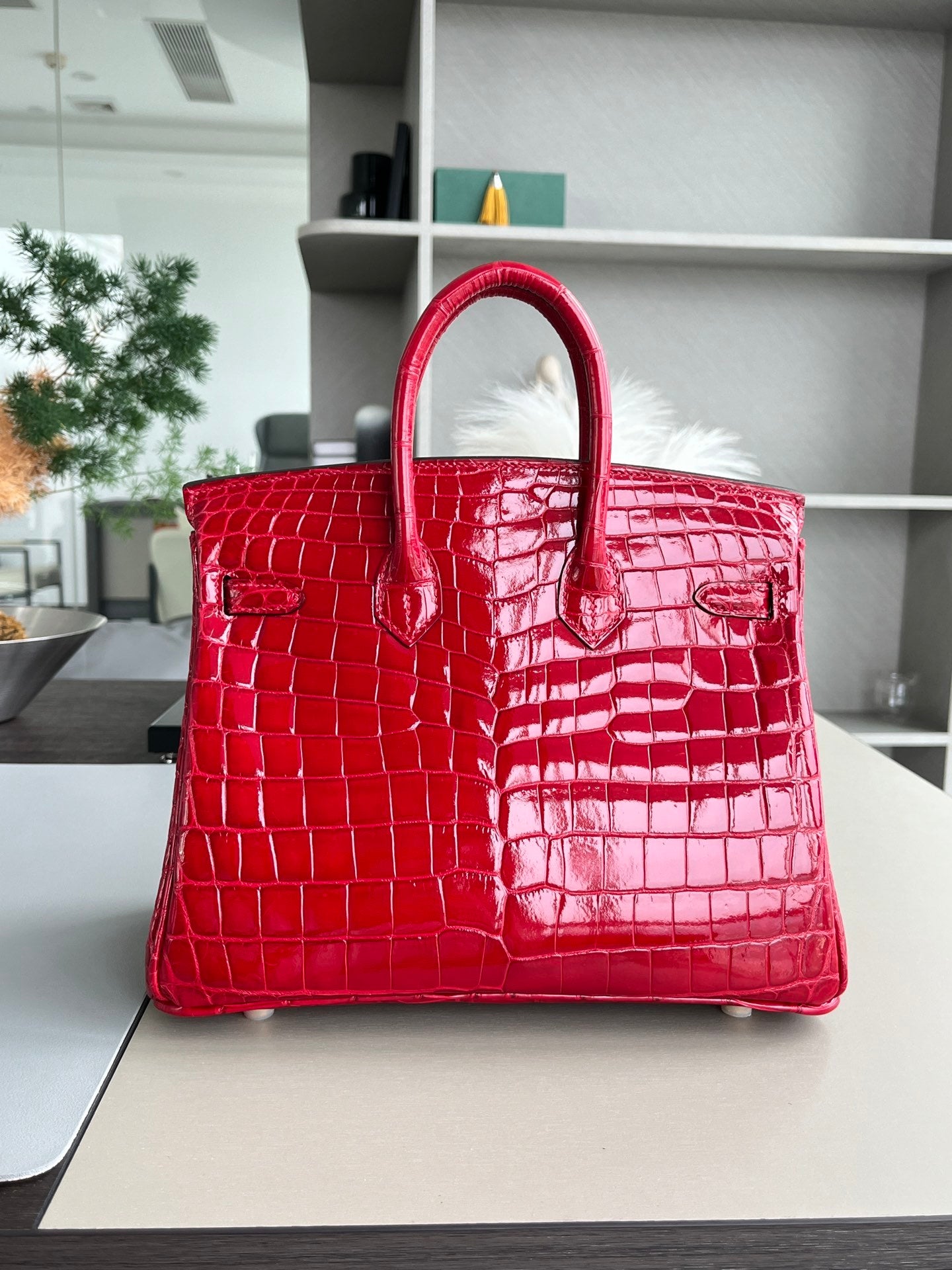RUBY ALLIGATOR ICON BAG