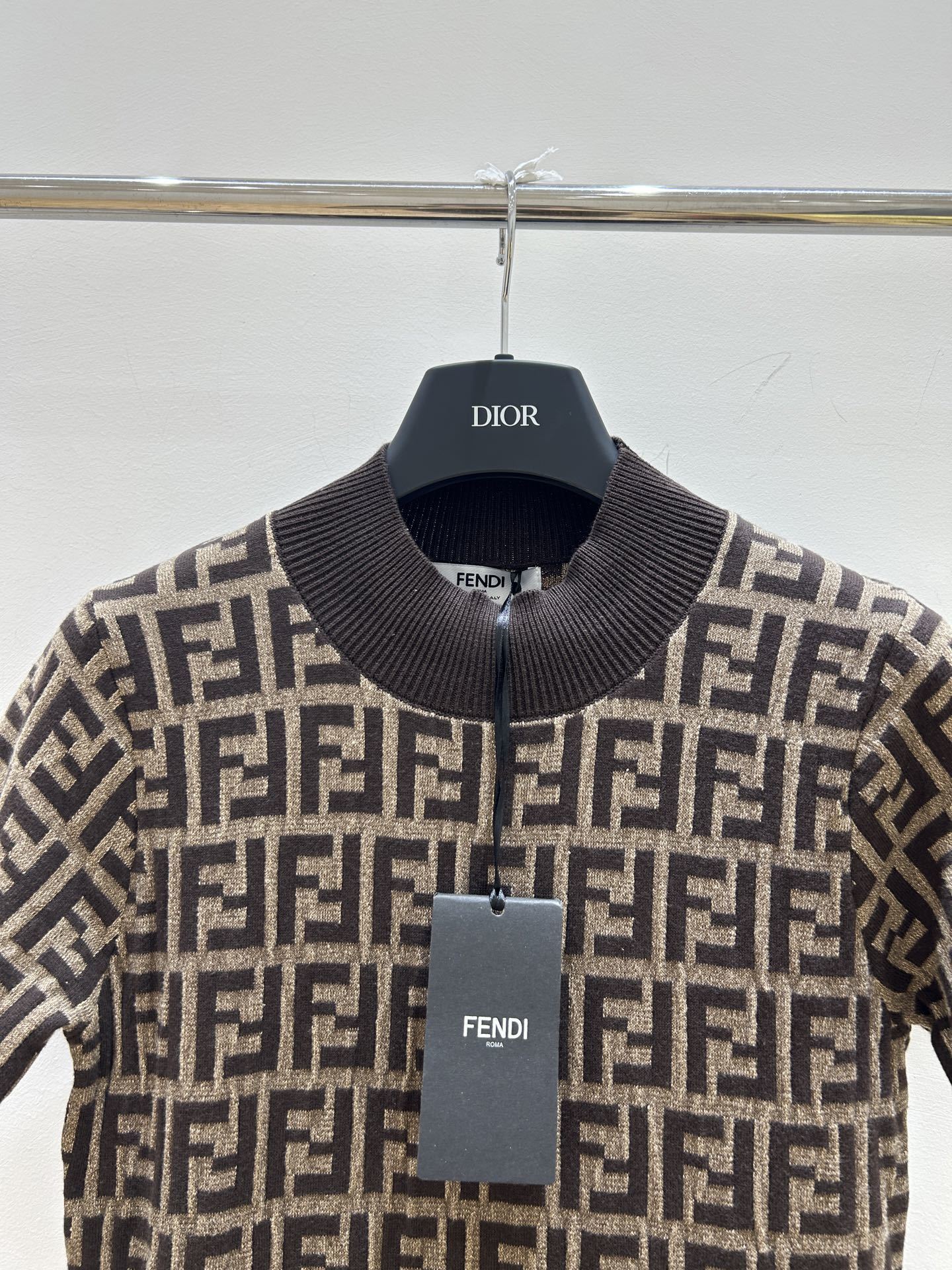 MONOGRAM KNIT MIDI DRESS